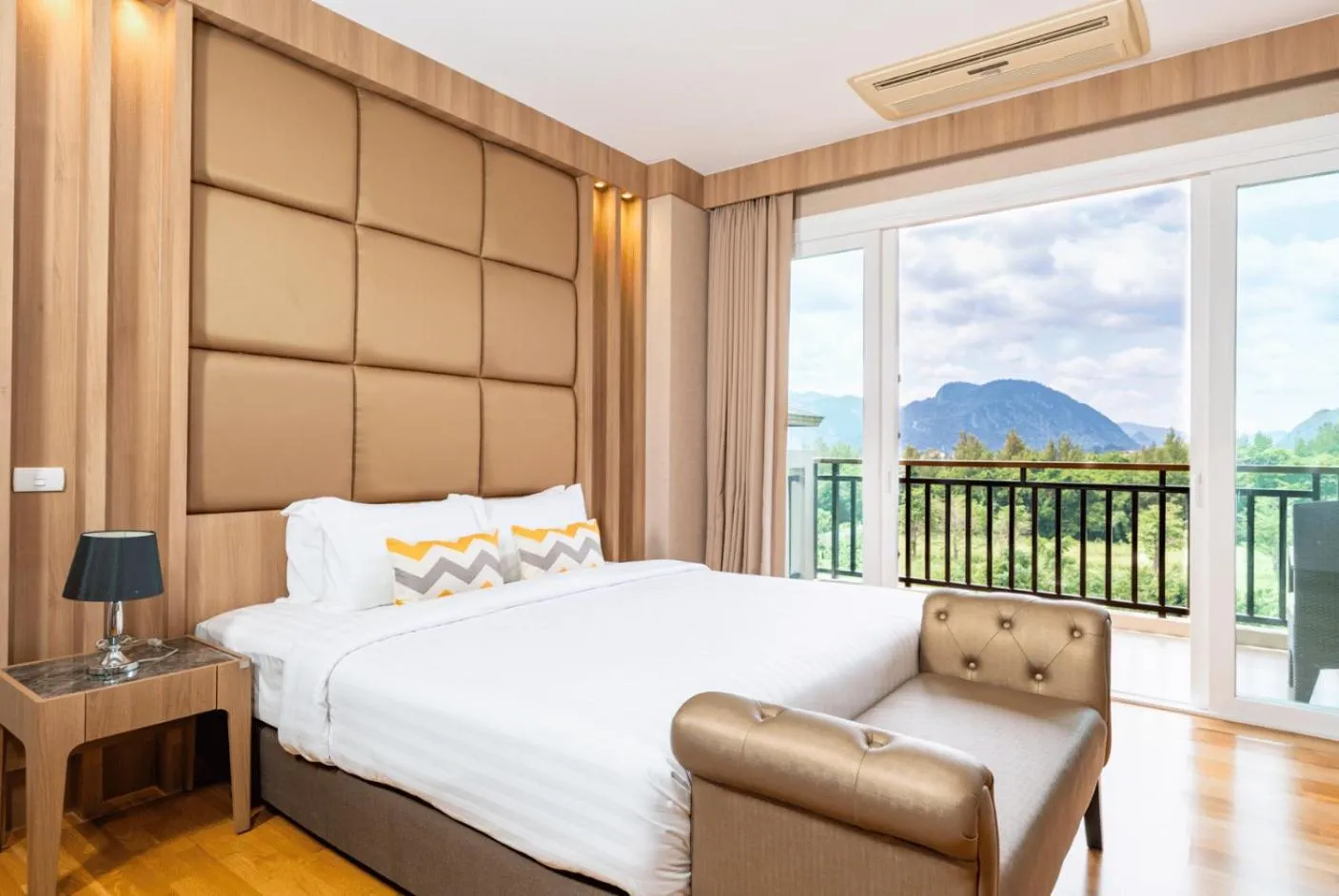 Balcony/Terrace, Bed in Hillside Residence Khaoyai