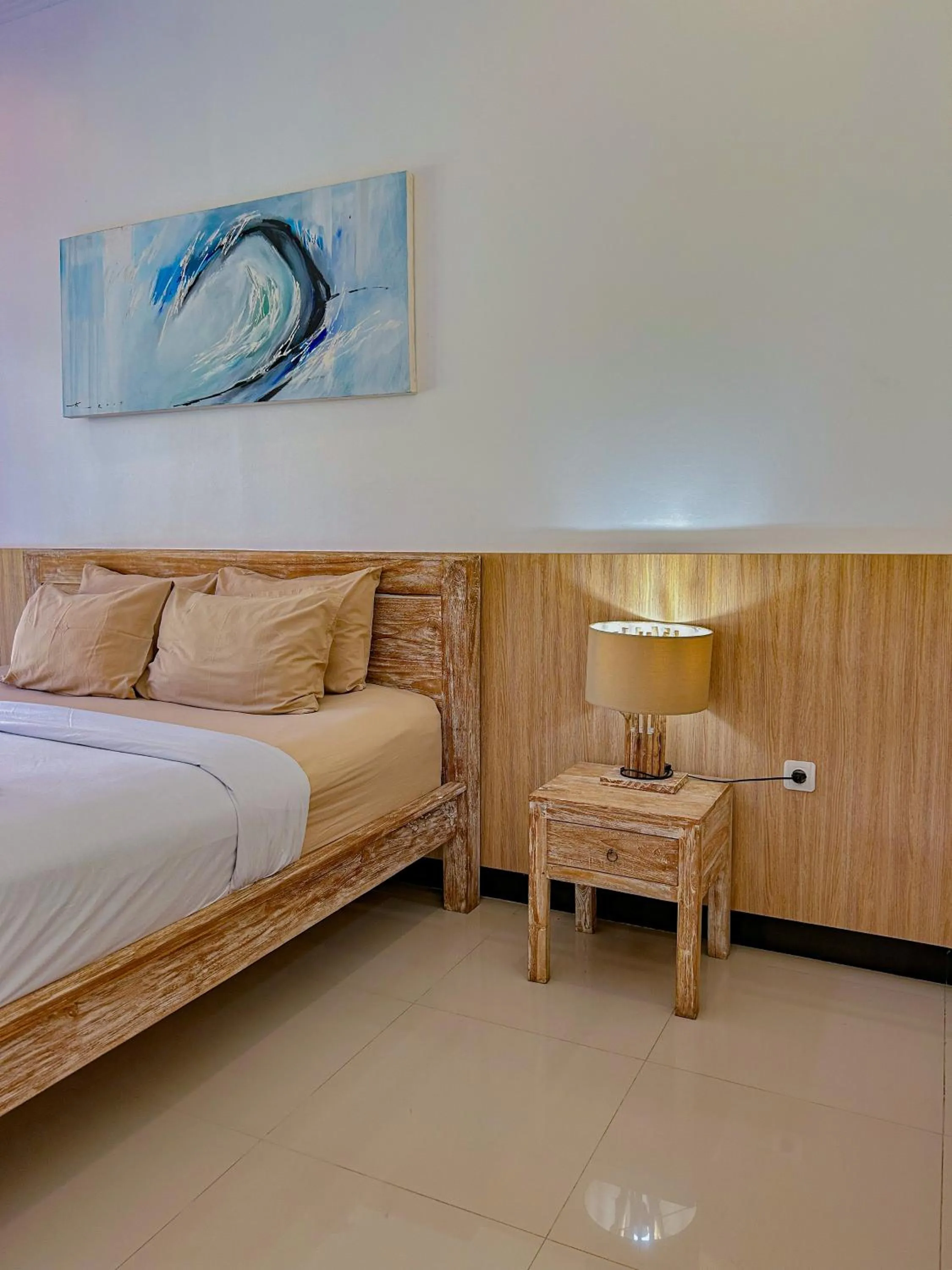 Bed in Lemon Guest House