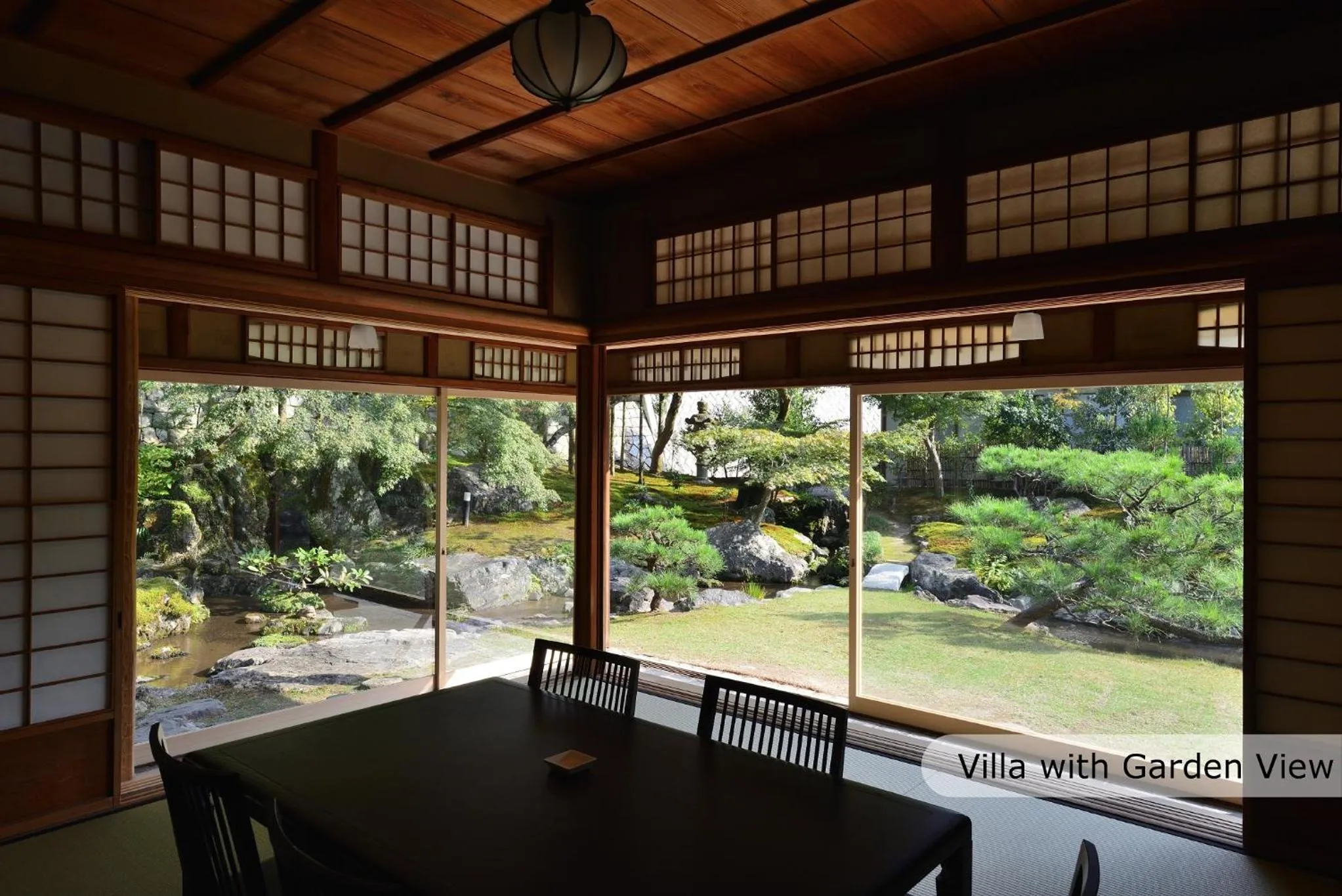 Living room in Aoi Suites at Nanzenji Modern & Traditional Japanese Style