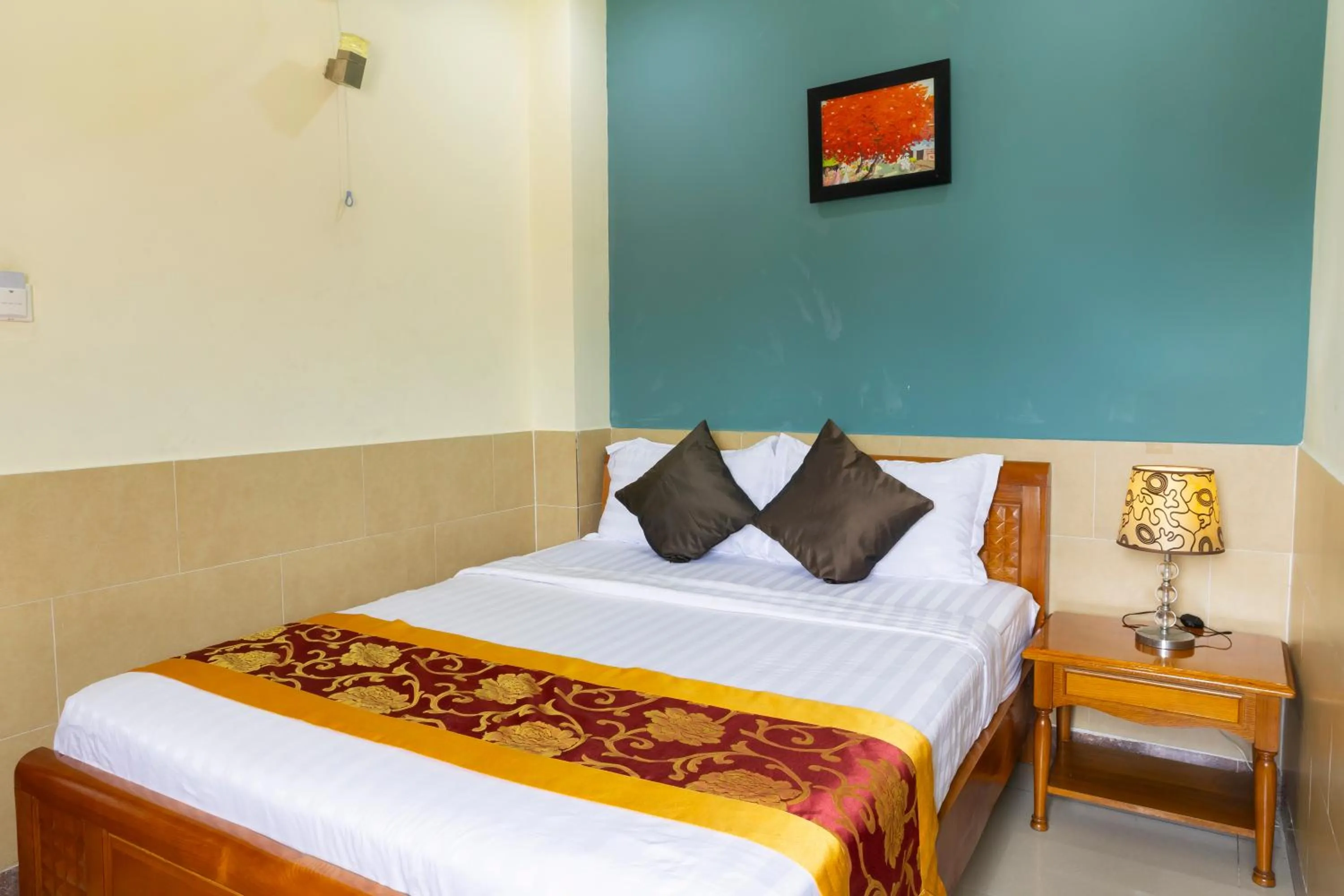 Bed in Hoang Anh Star Boutique Hotel