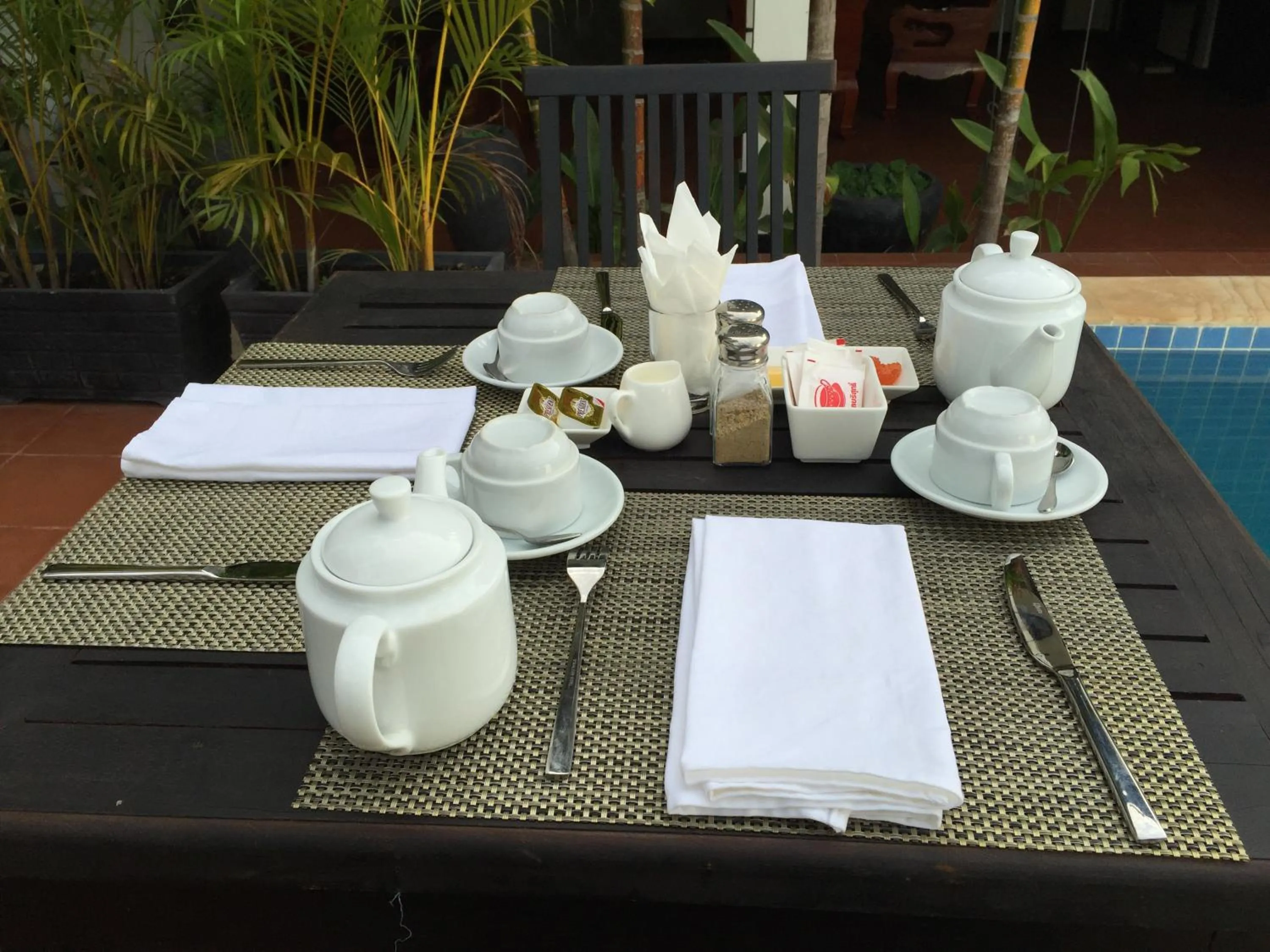 Continental breakfast in Private Boutique Home with Pool, The Fin Angkor Boutique