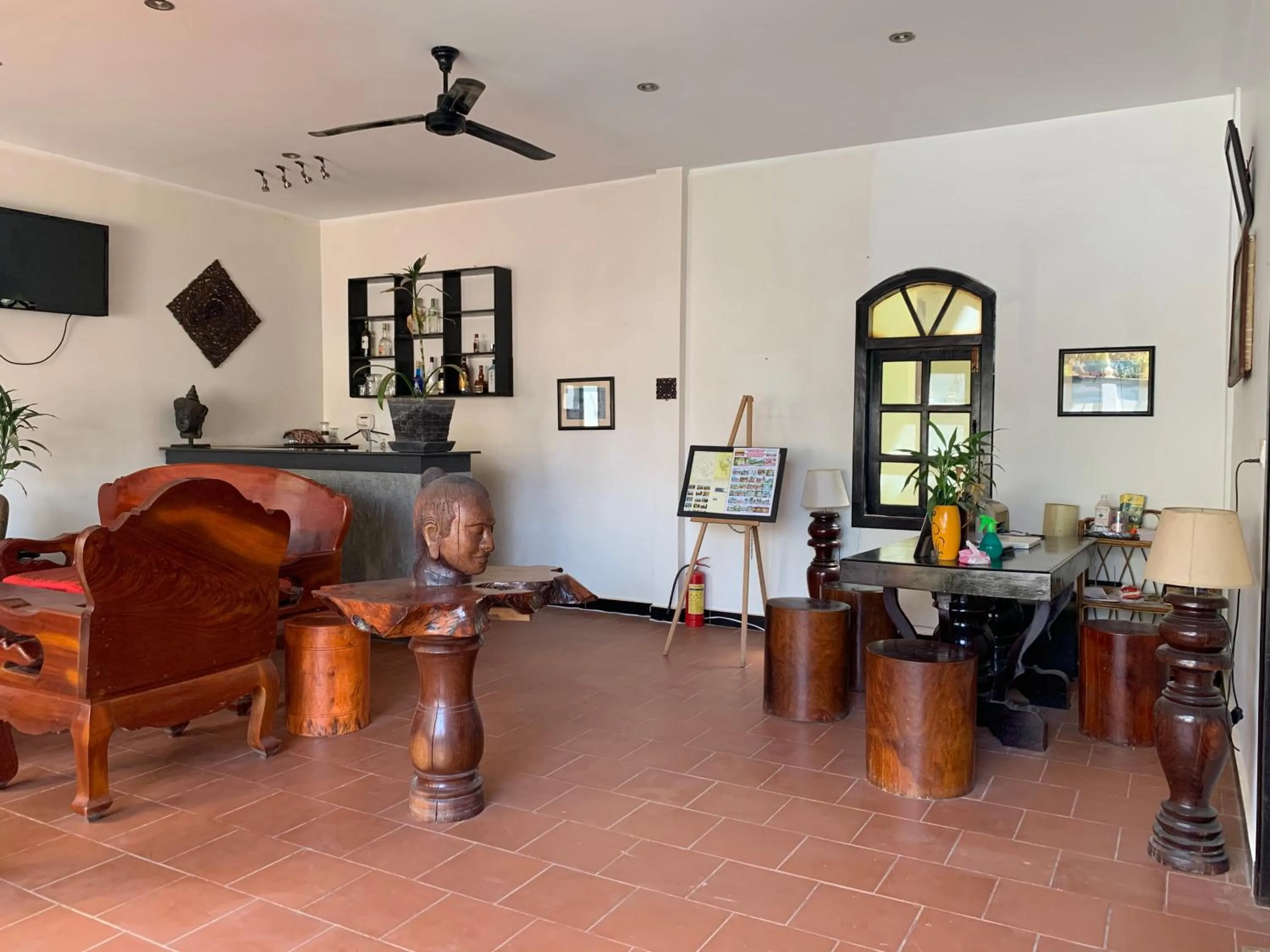 Seating area in Private Boutique Home with Pool, The Fin Angkor Boutique