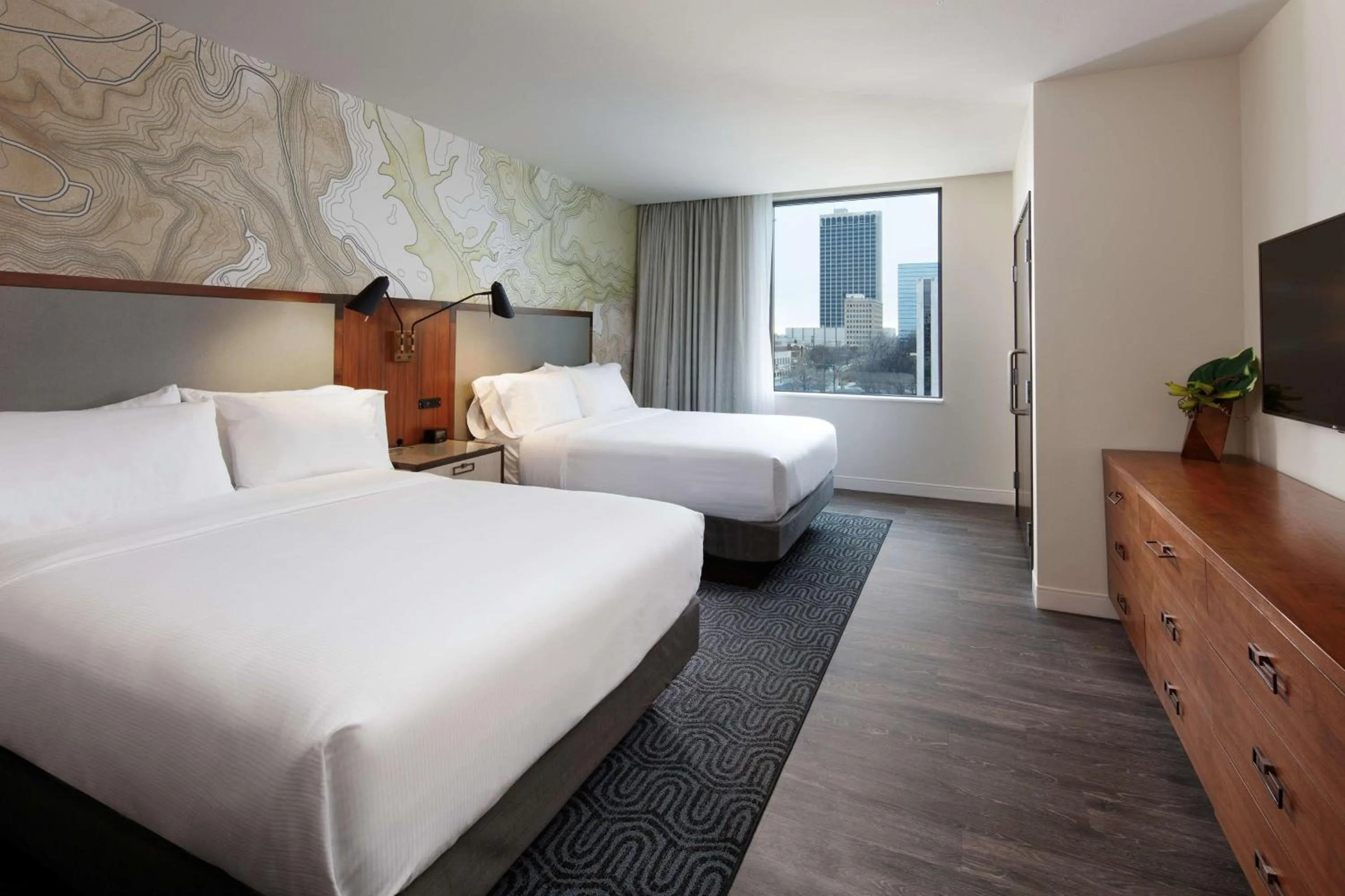 Bedroom, Bed in Embassy Suites Amarillo Downtown