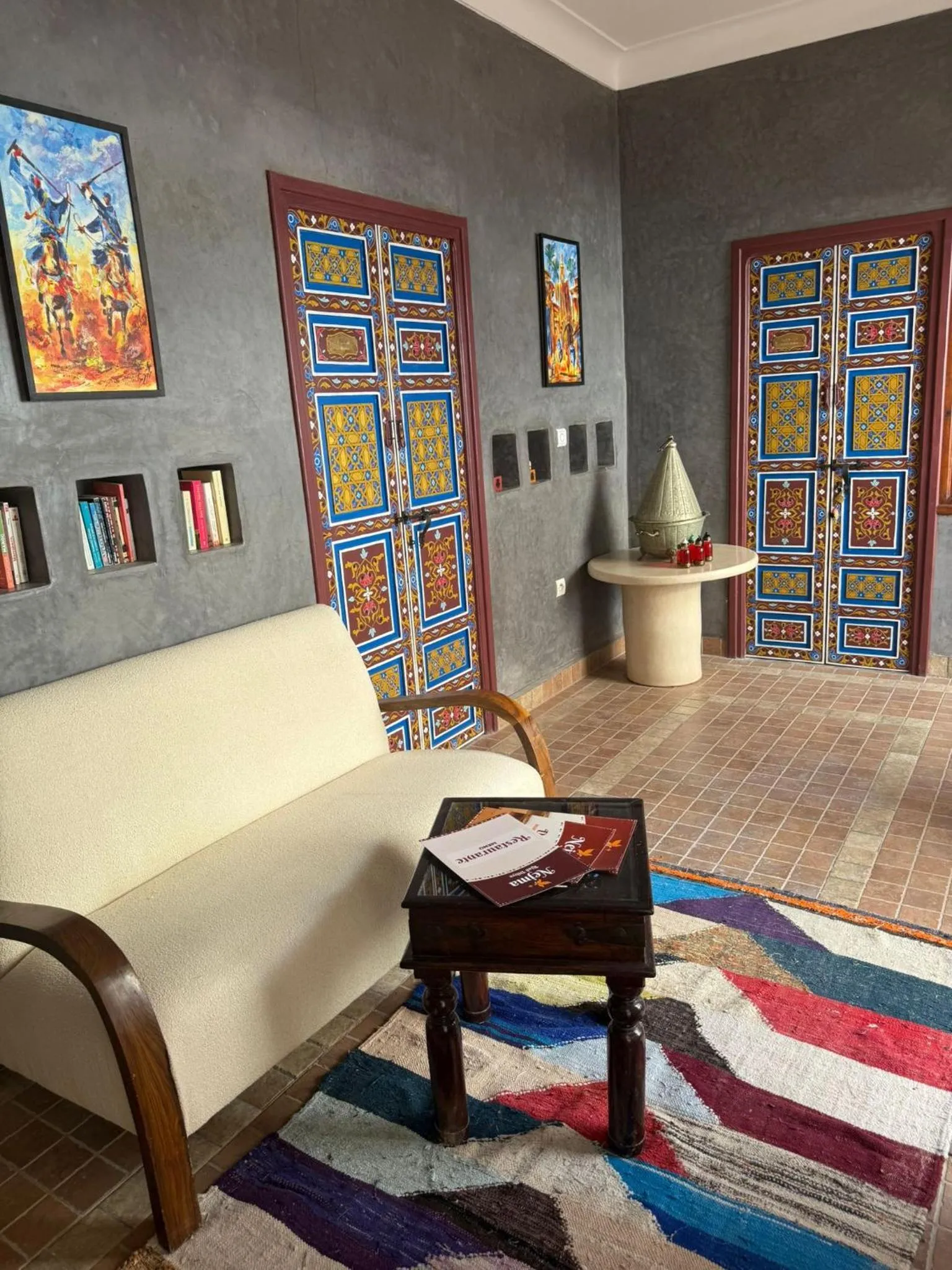 Library in Riad Dihya