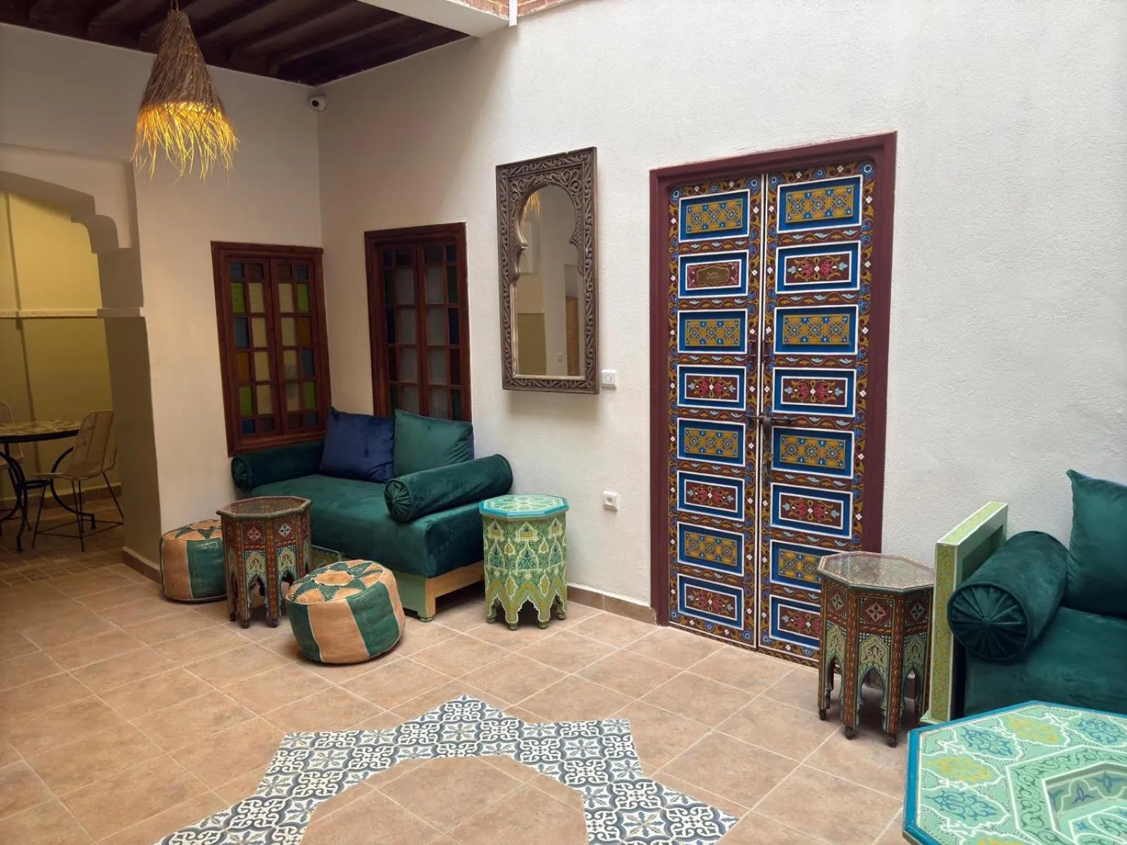 Living room in Riad Dihya