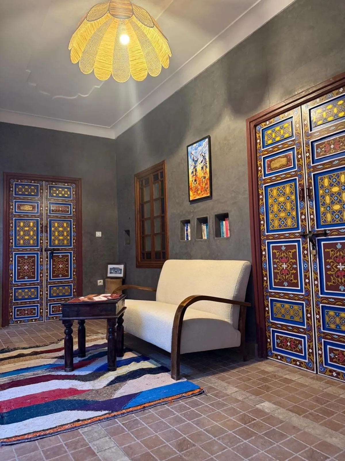 Living room in Riad Dihya