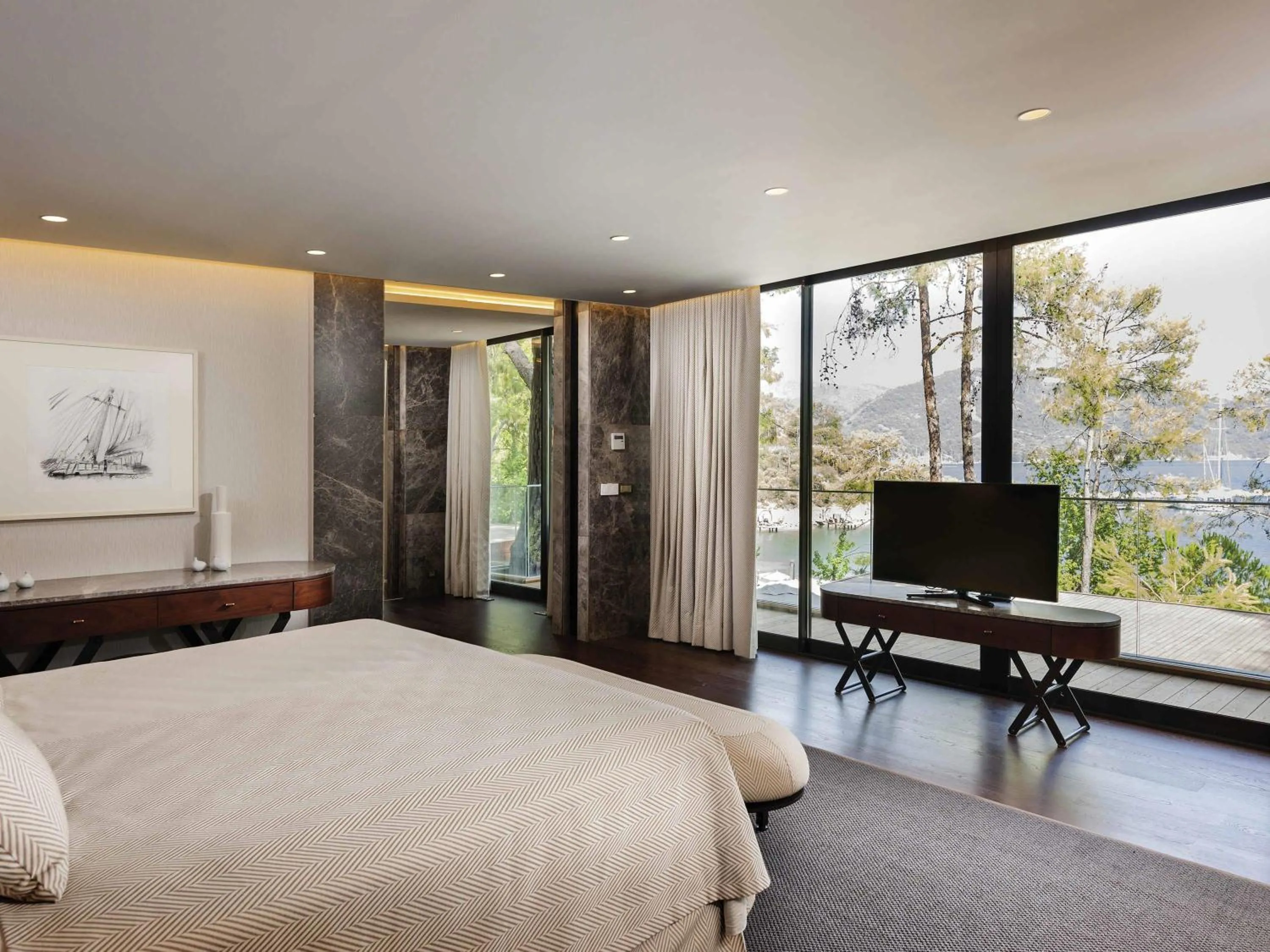 Bedroom, Bed in Club Prive by Rixos Gocek