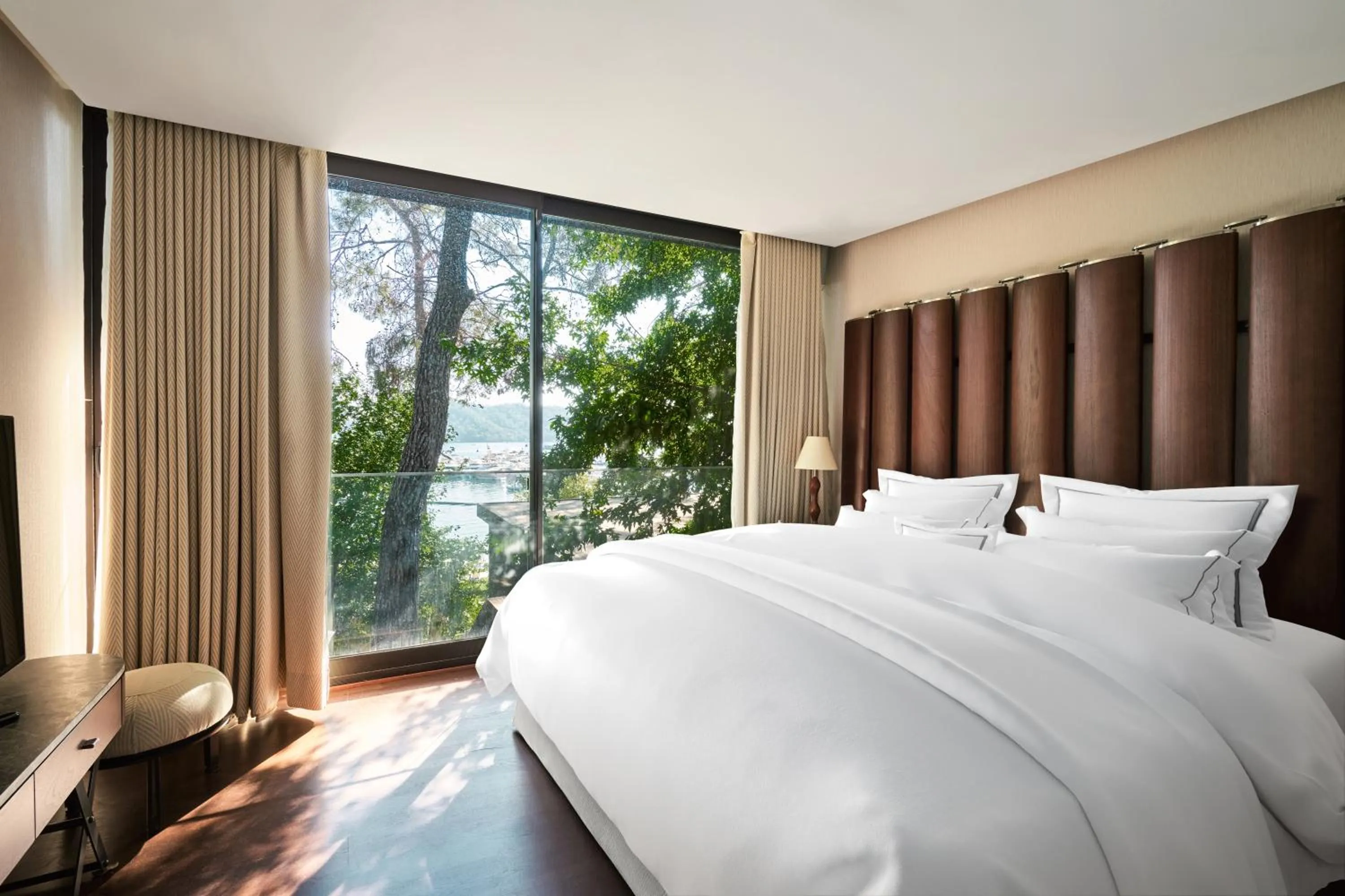 Bed in Club Prive by Rixos Gocek