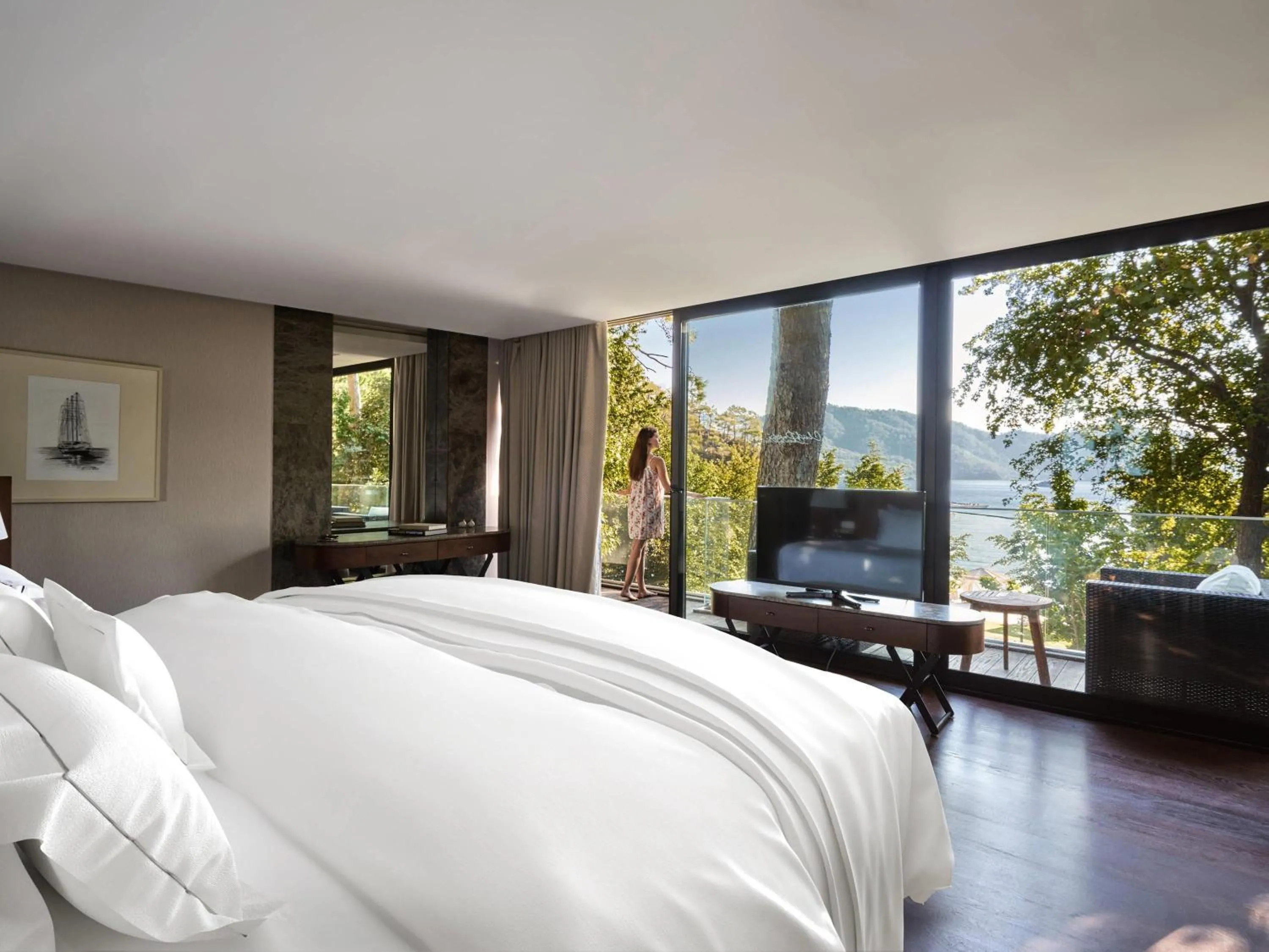 Bedroom, Bed in Club Prive by Rixos Gocek