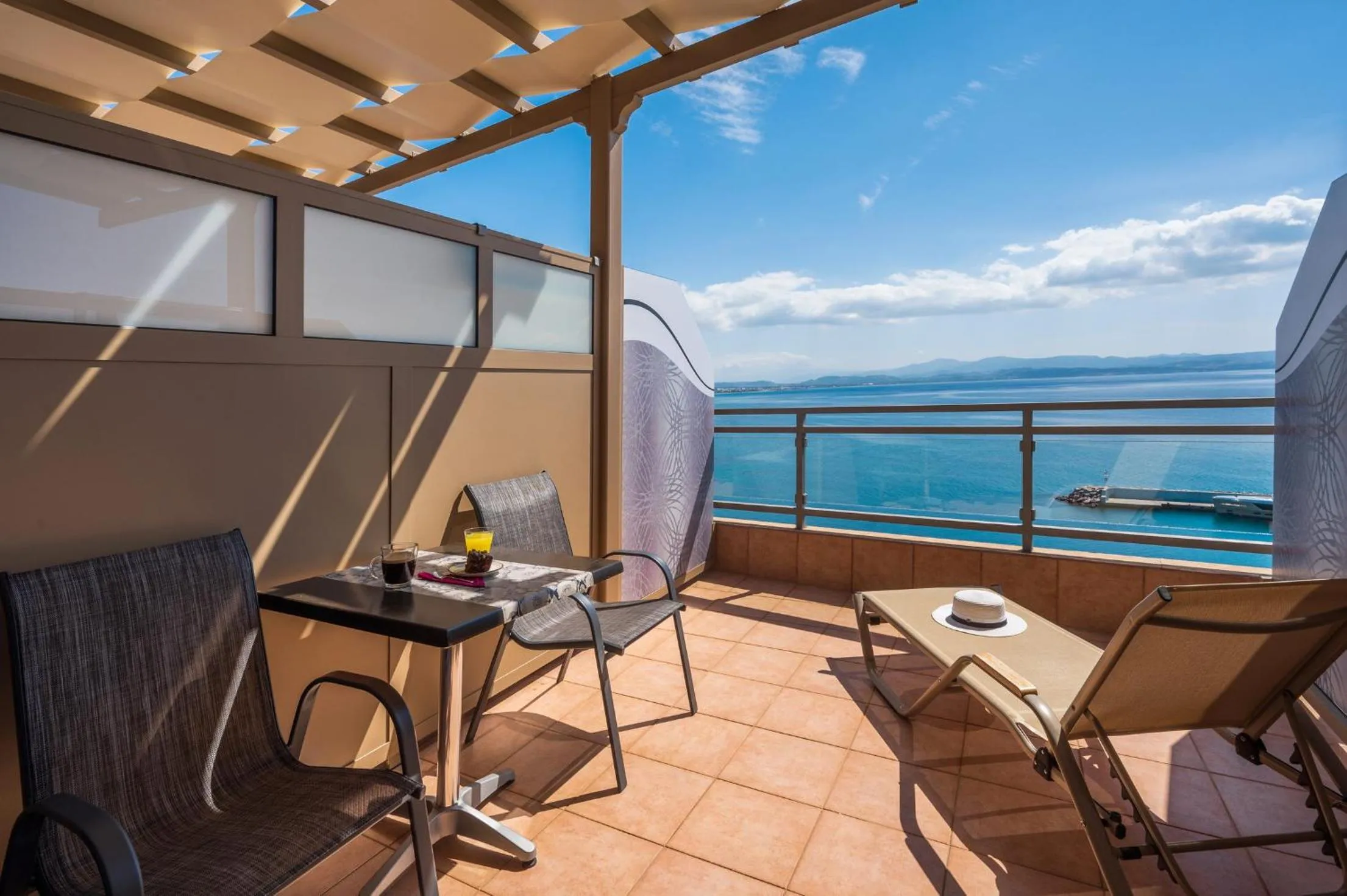 Balcony/Terrace in Minos Boutique Hotel