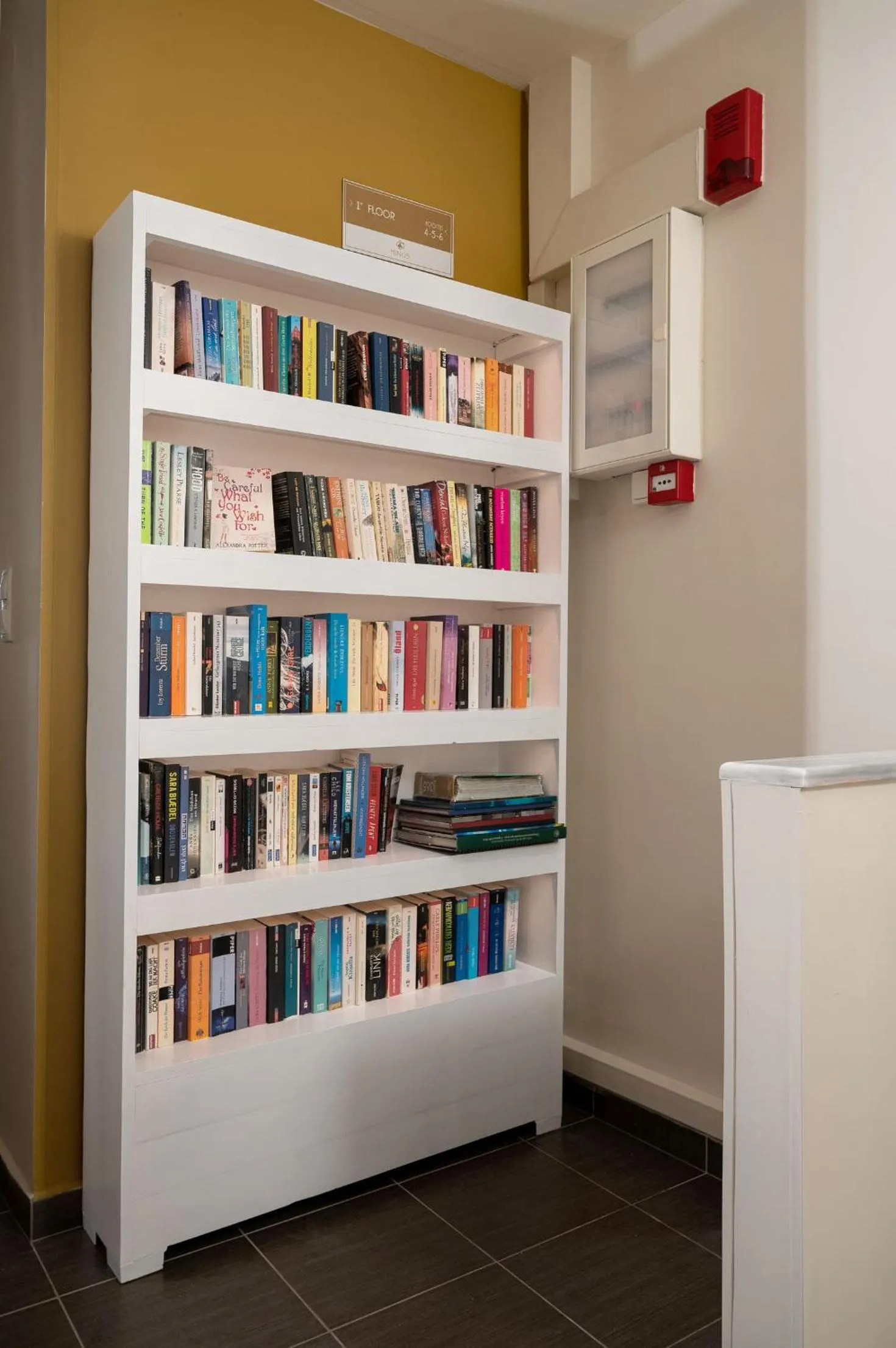 Library in Minos Boutique Hotel