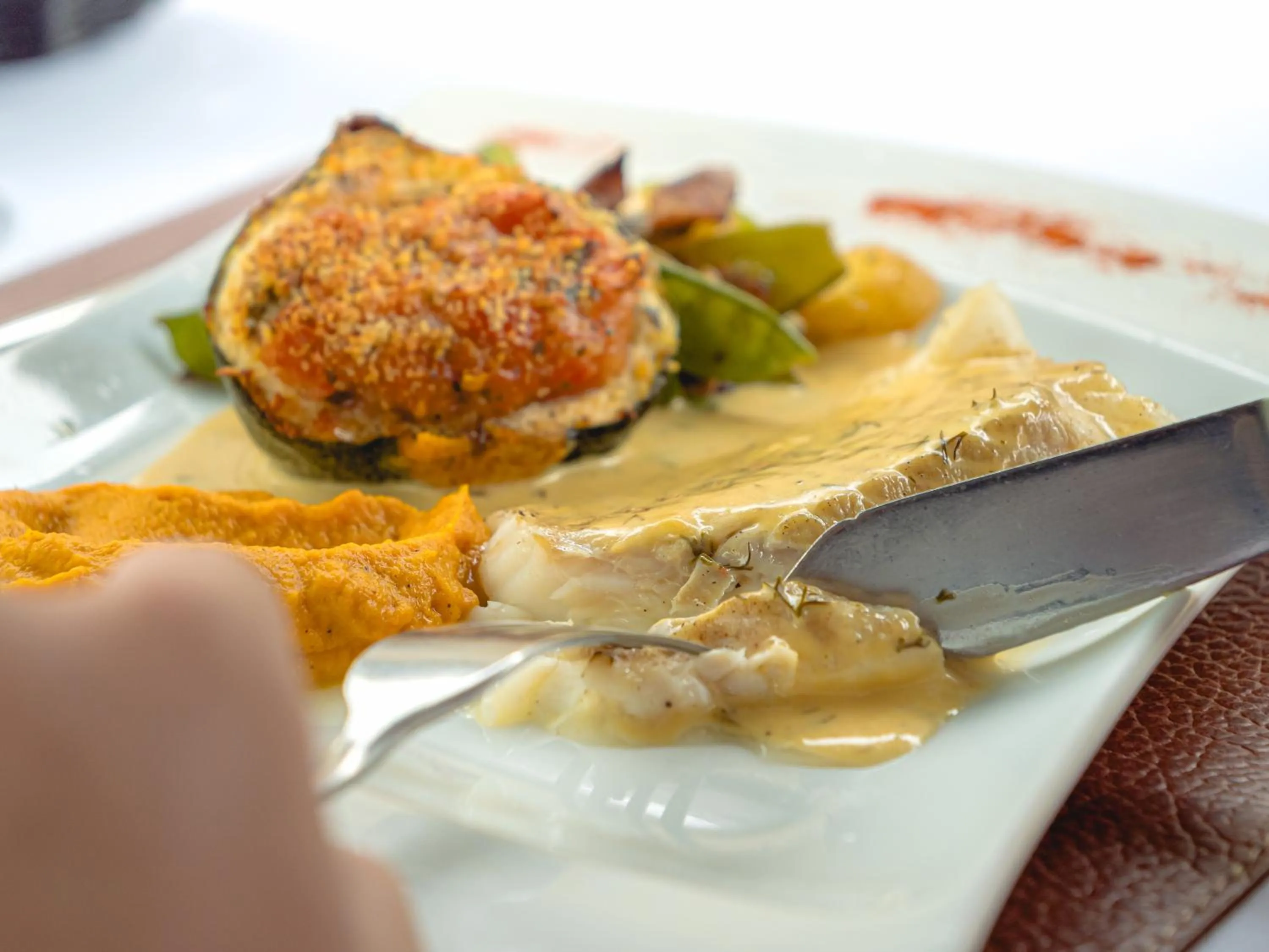 Food in Logis Hôtel Le Manoir Des Portes