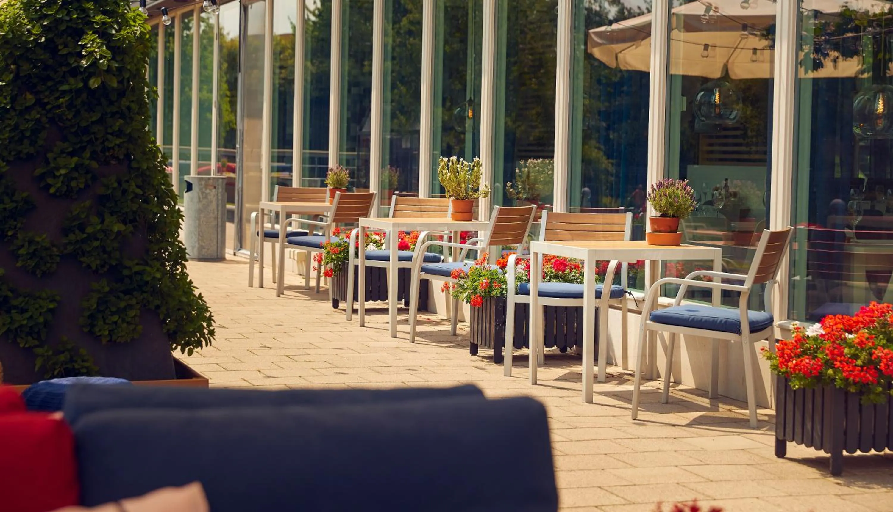 Patio in WestCord Hotel Delft