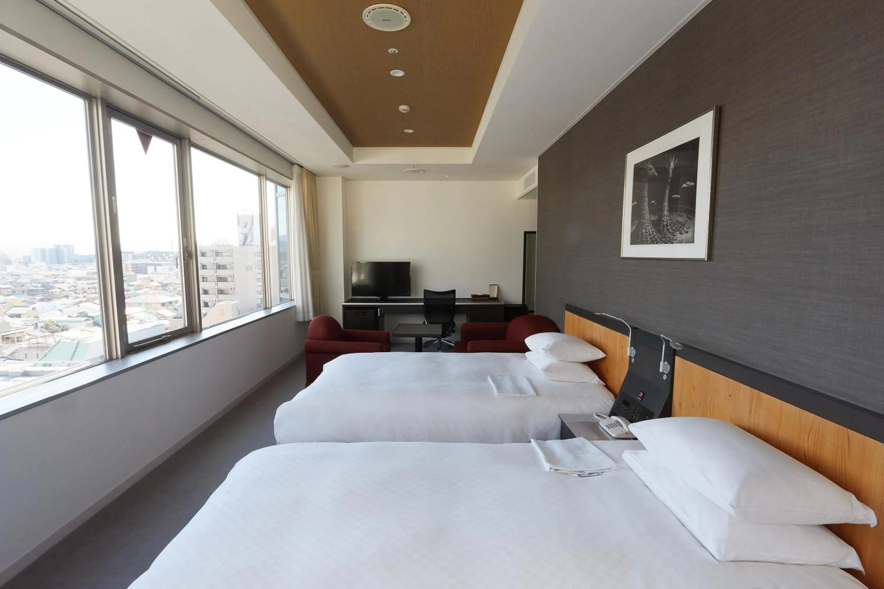 Bed in Rhino Hotel Kyoto