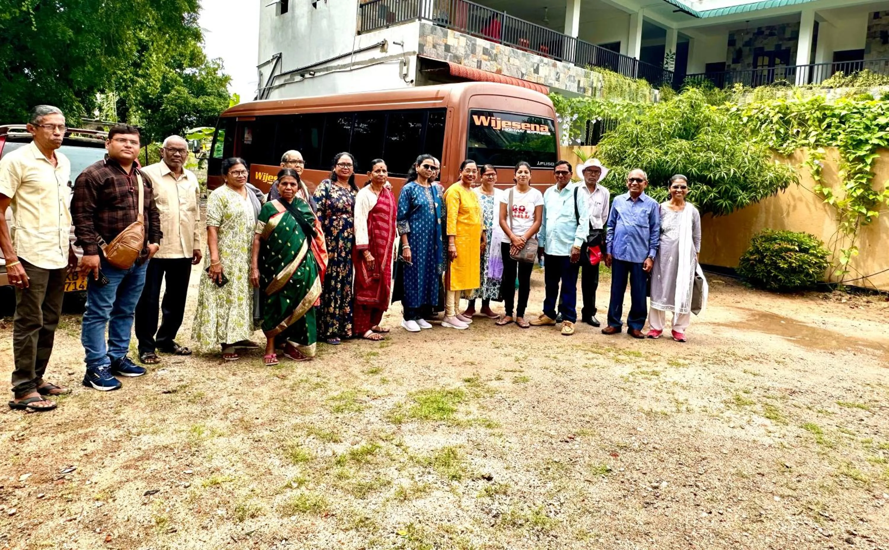 group of guests in St CLAIRE'S GREEN Negombo Hotel & Hostels