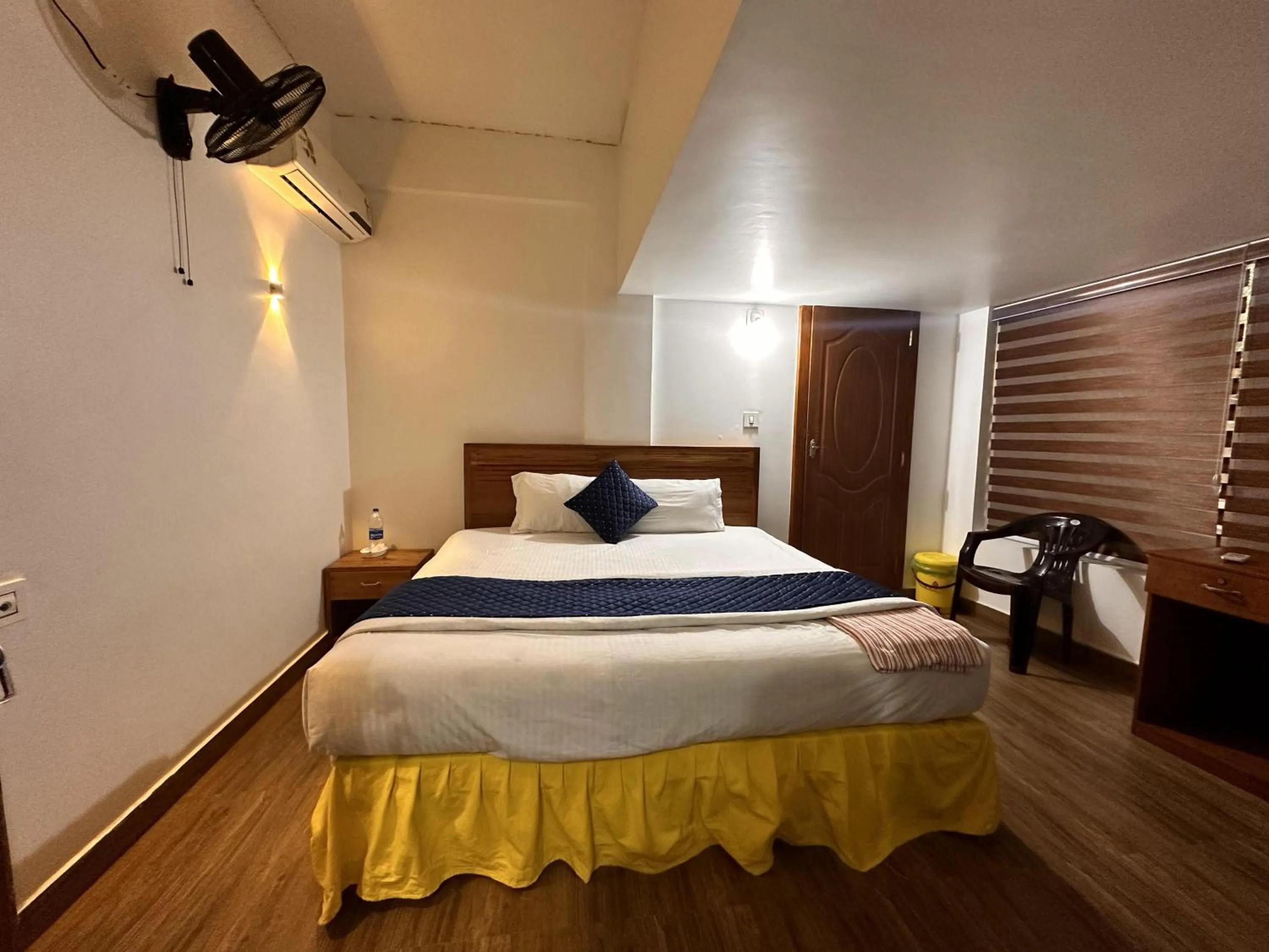 Bed in White Shell Beach House