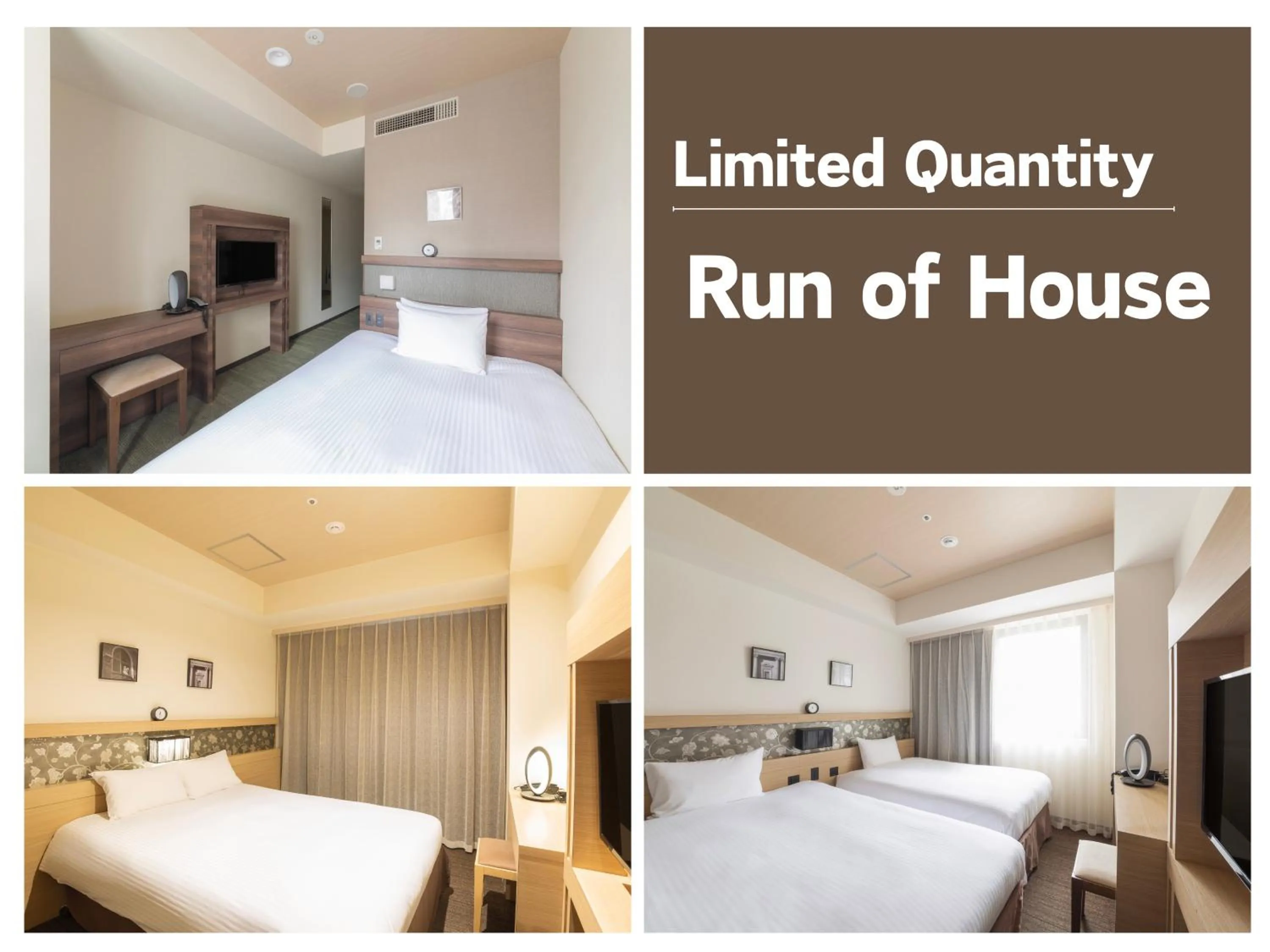 Photo of the whole room, Bed in Hotel Keihan Yodoyabashi