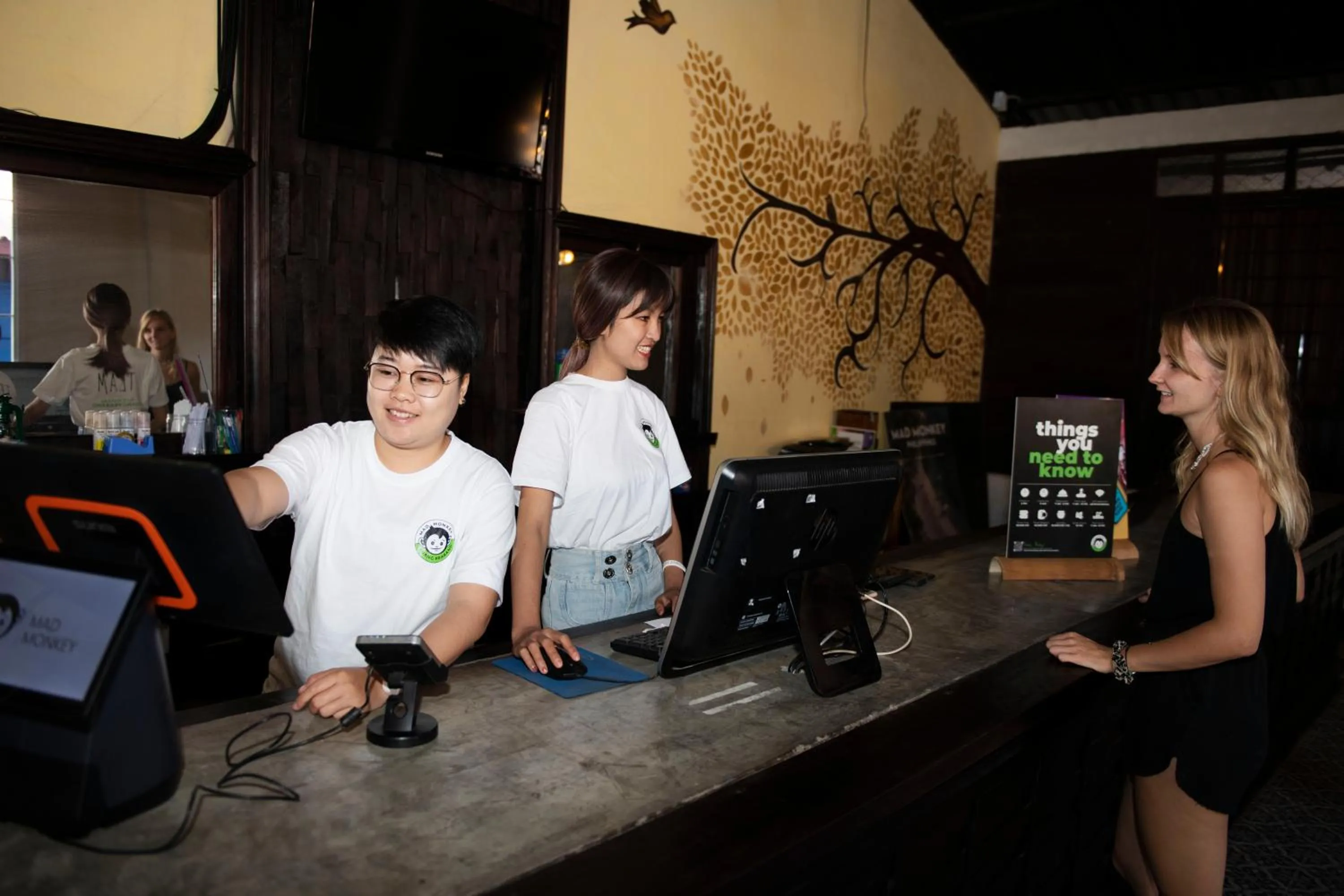 Lobby or reception in Mad Monkey Luang Prabang