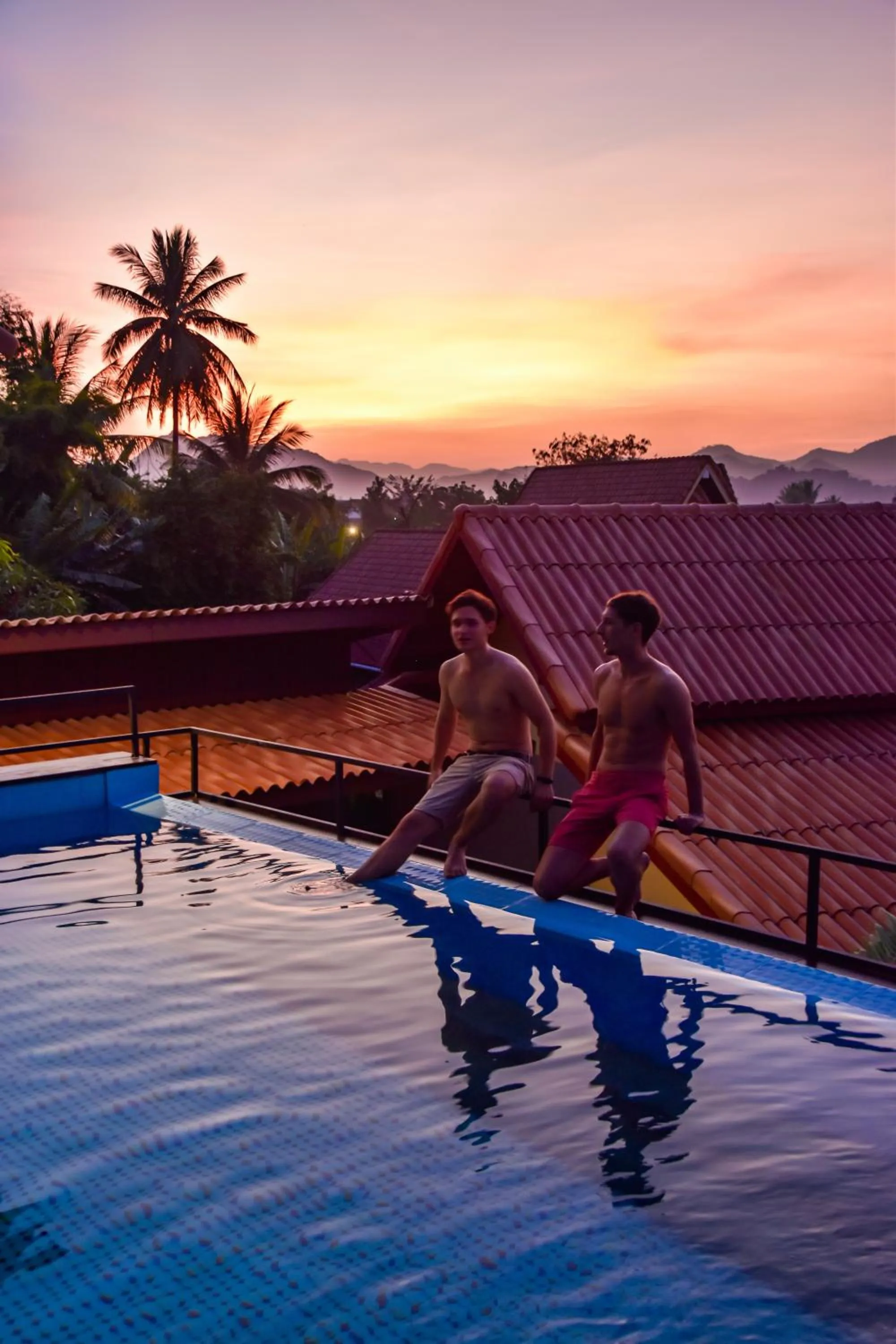 Swimming pool in Mad Monkey Luang Prabang