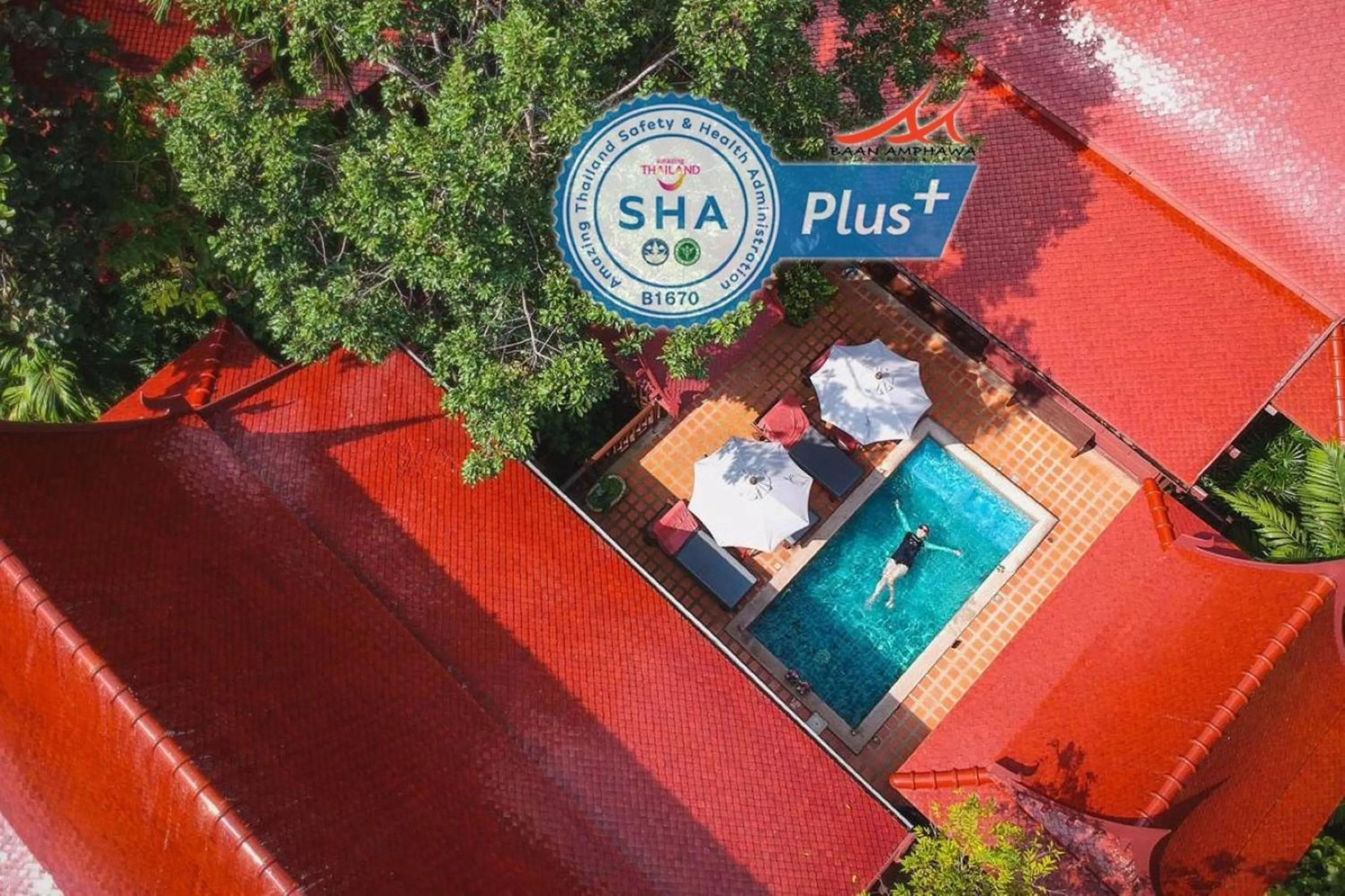 Text overlay in Baan Amphawa Resort & Spa - SHA Certified