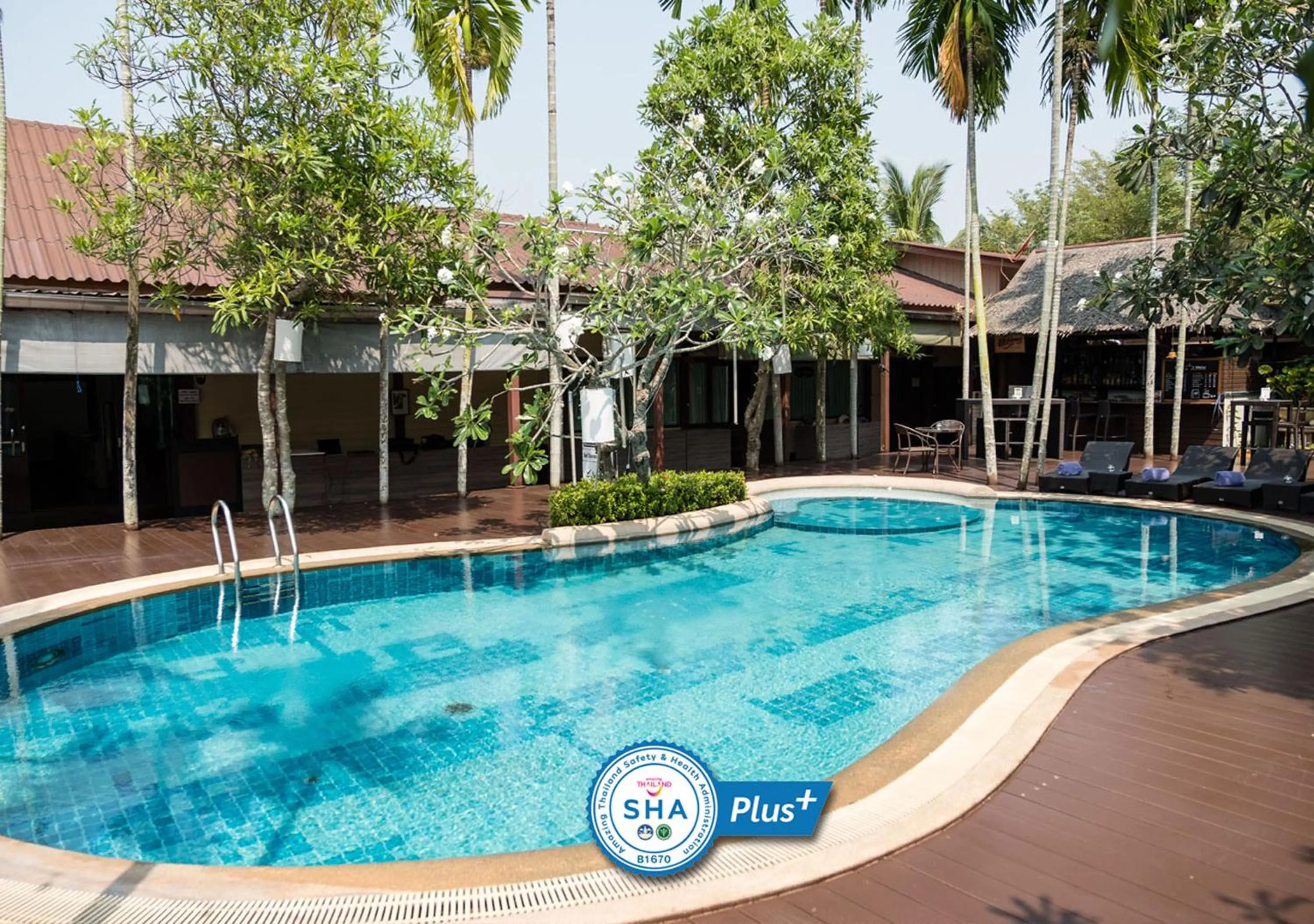 Swimming pool in Baan Amphawa Resort & Spa - SHA Certified