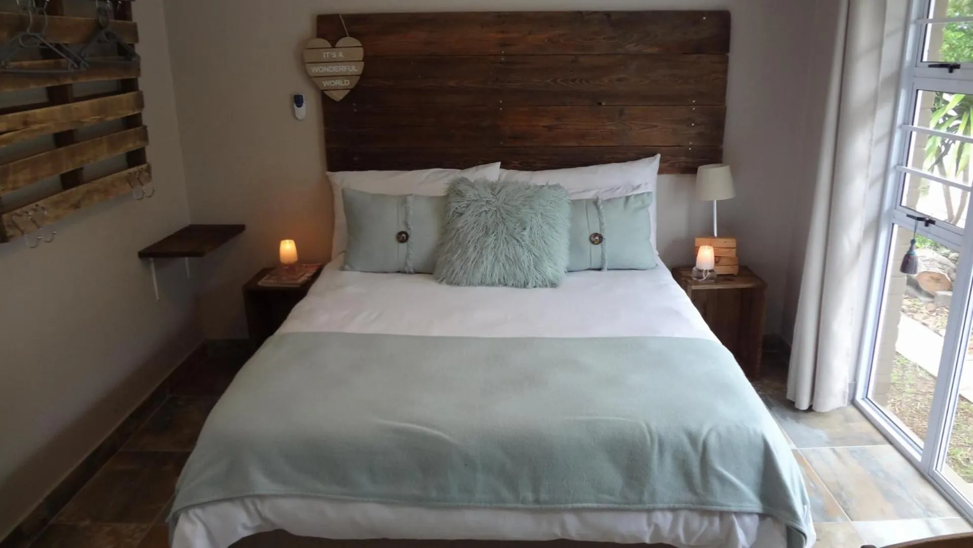 Bed in Log Inn