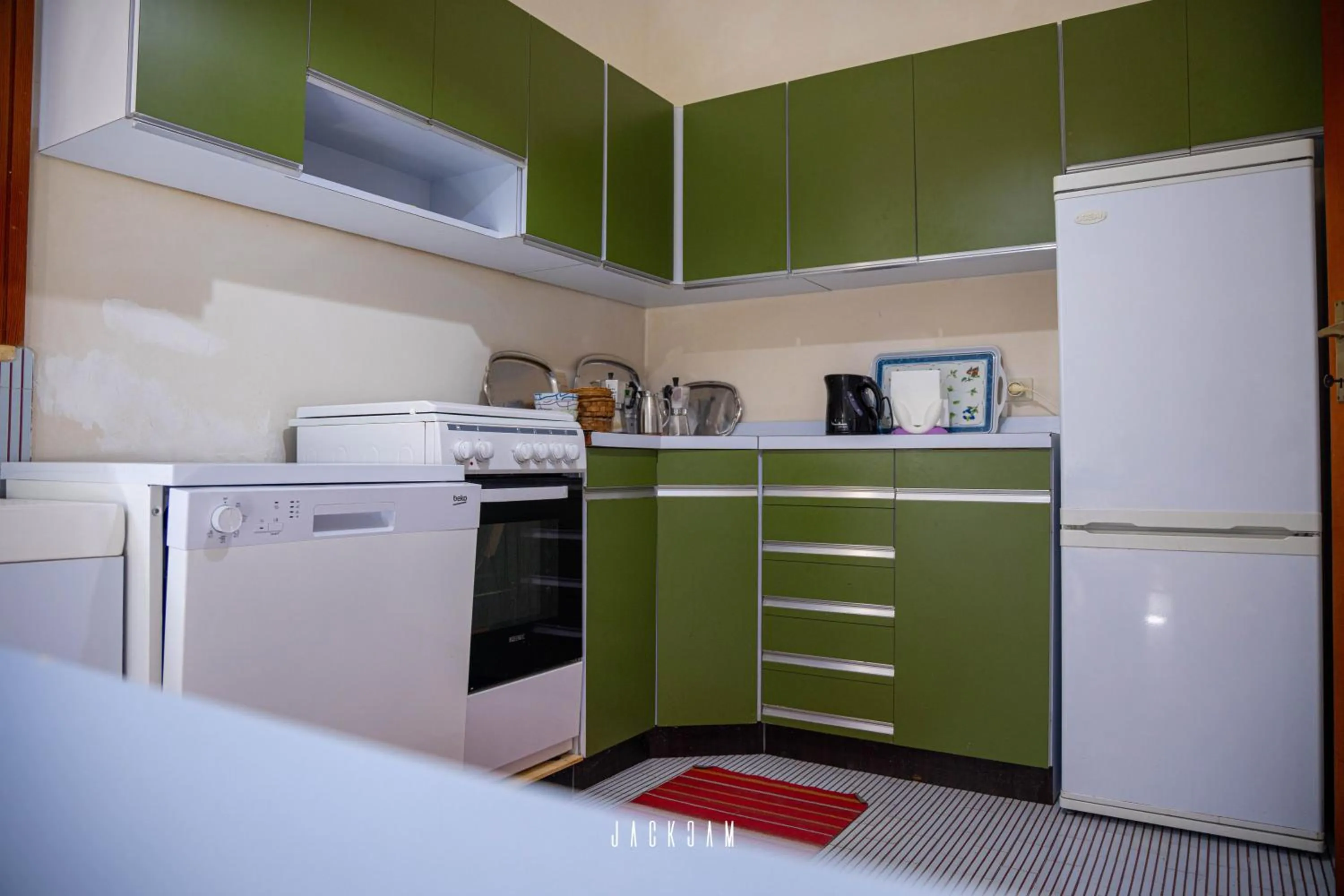 Communal kitchen in Villa Sibilla