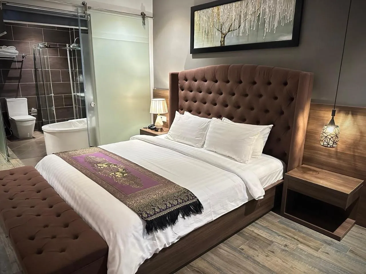 Bed in KEP BAY HOTEL & RESORT