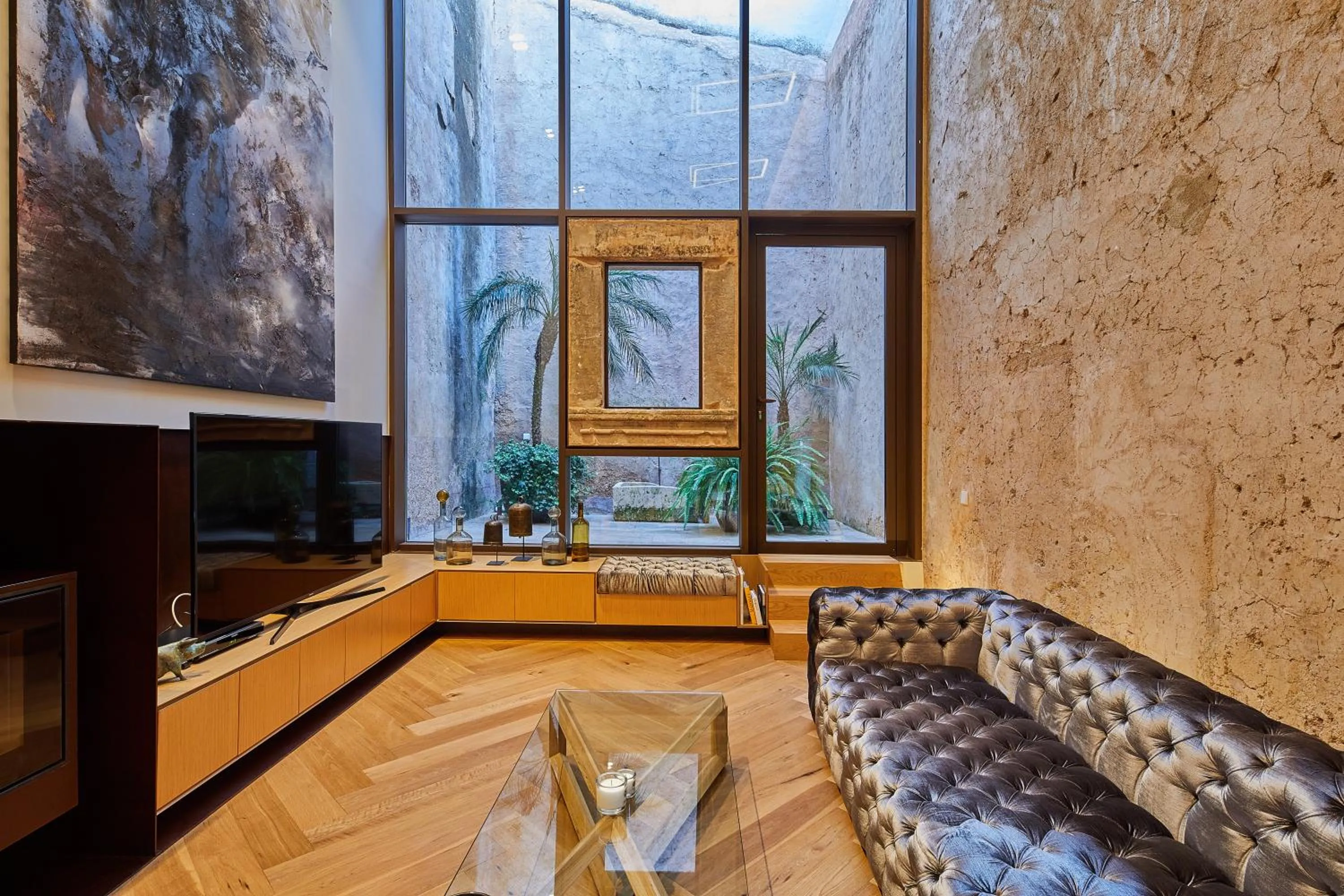 Living room in Sa Creu Nova Petit Palais Art & Spa