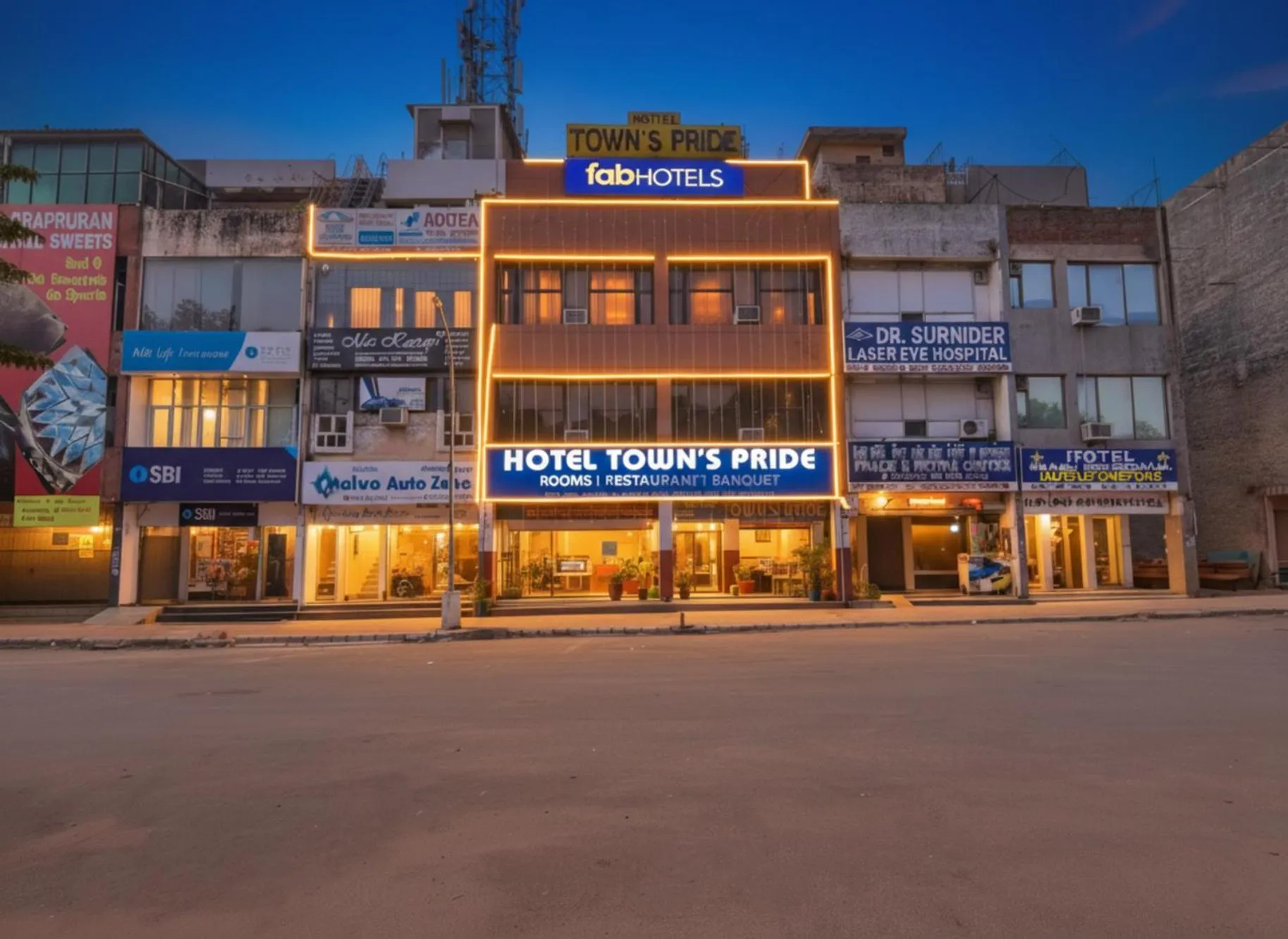 Property building in FabHotel Town Pride