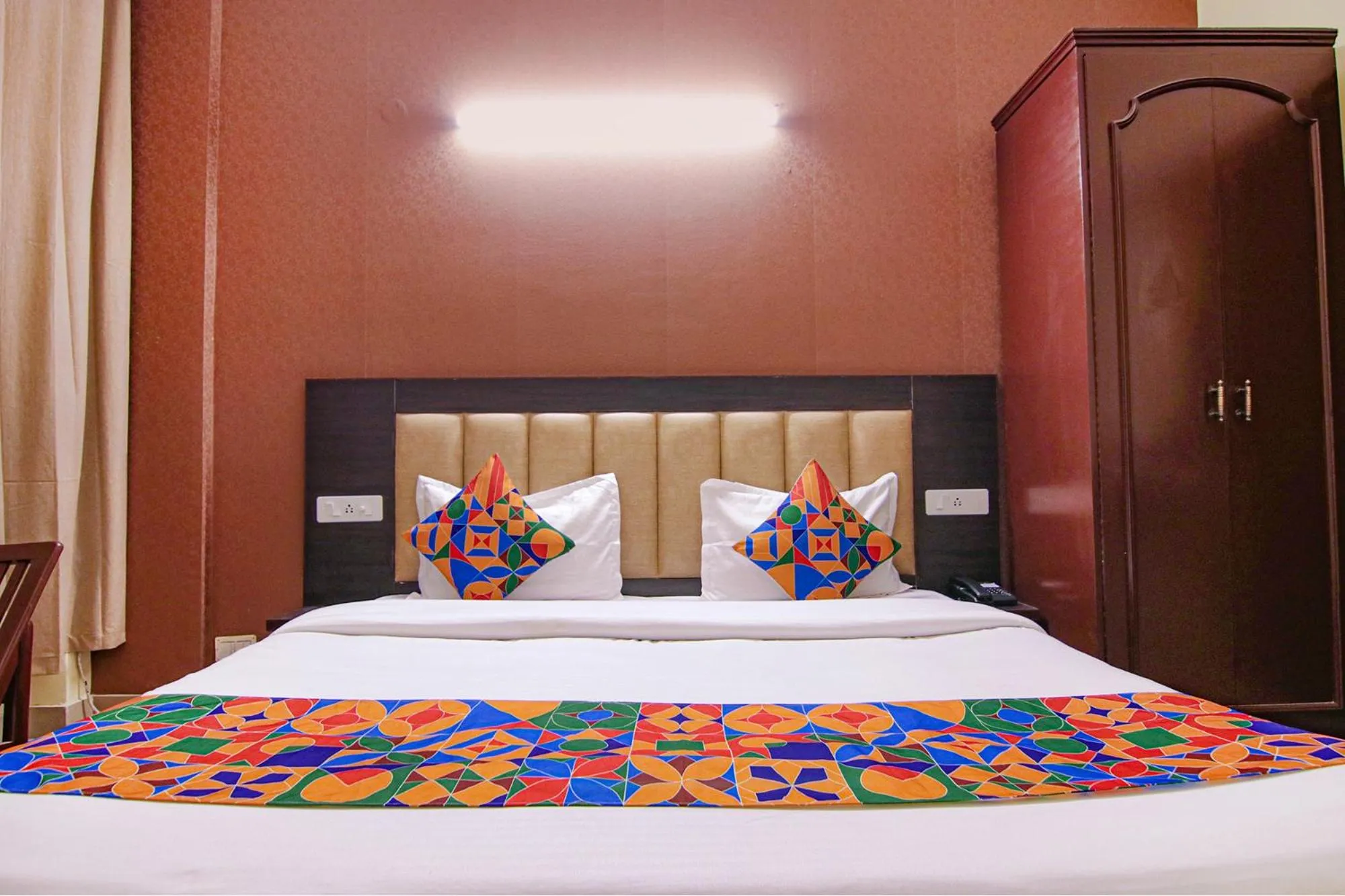 Bed in FabHotel Town Pride