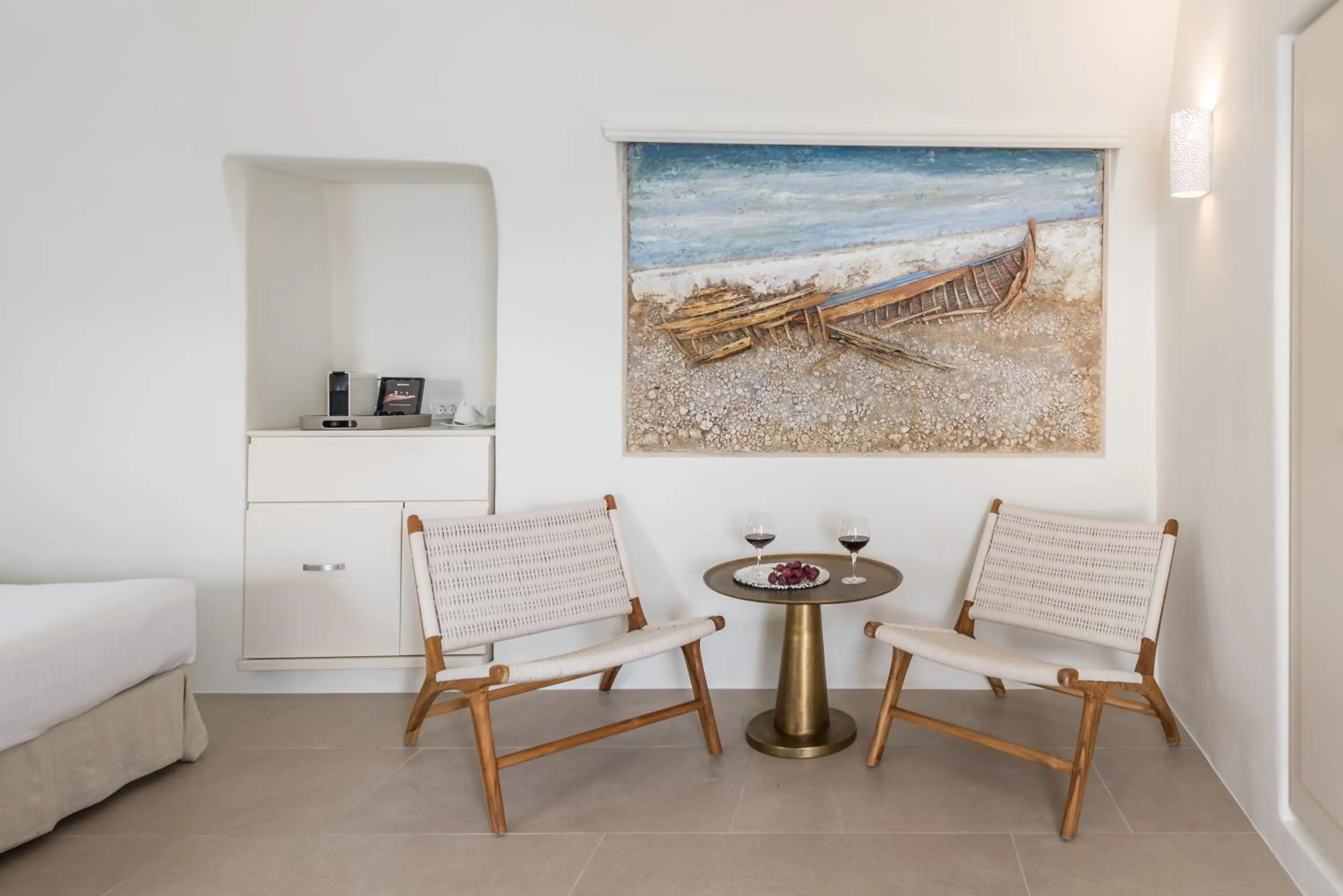 Living room in Art Maisons Oia Castle