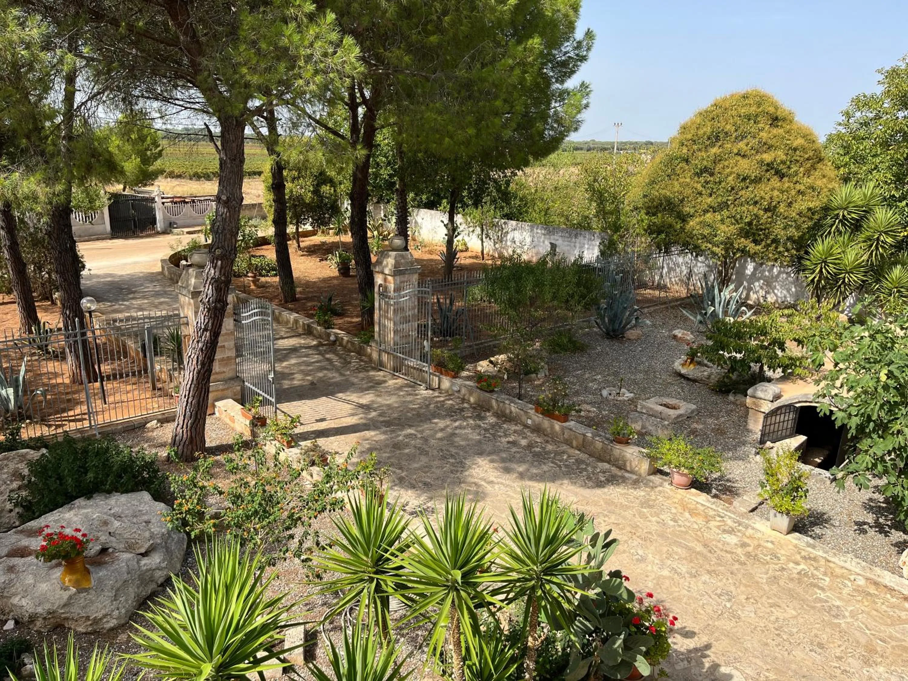 Garden view in Masseria La Camardia
