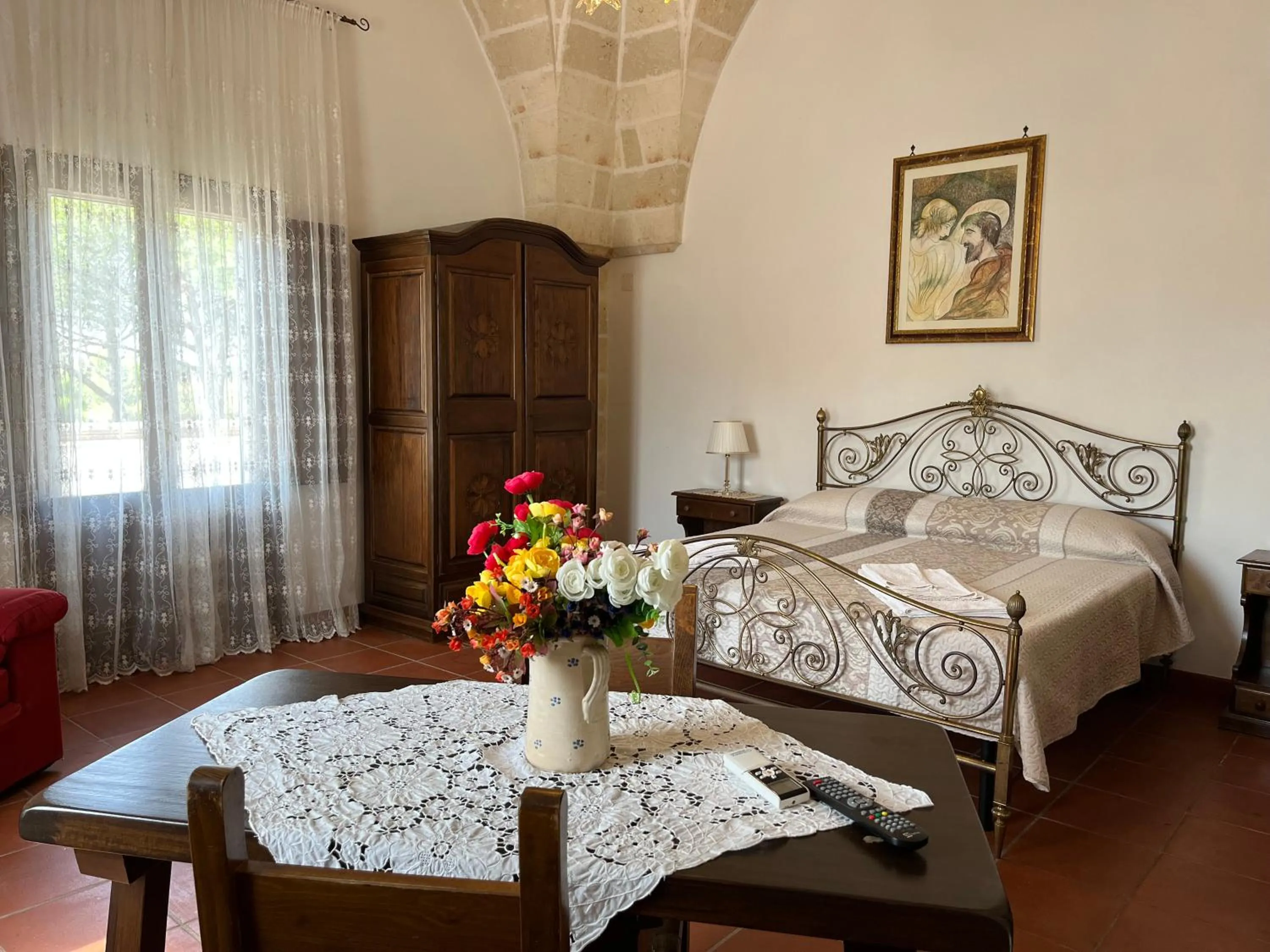 Bedroom, Bed in Masseria La Camardia