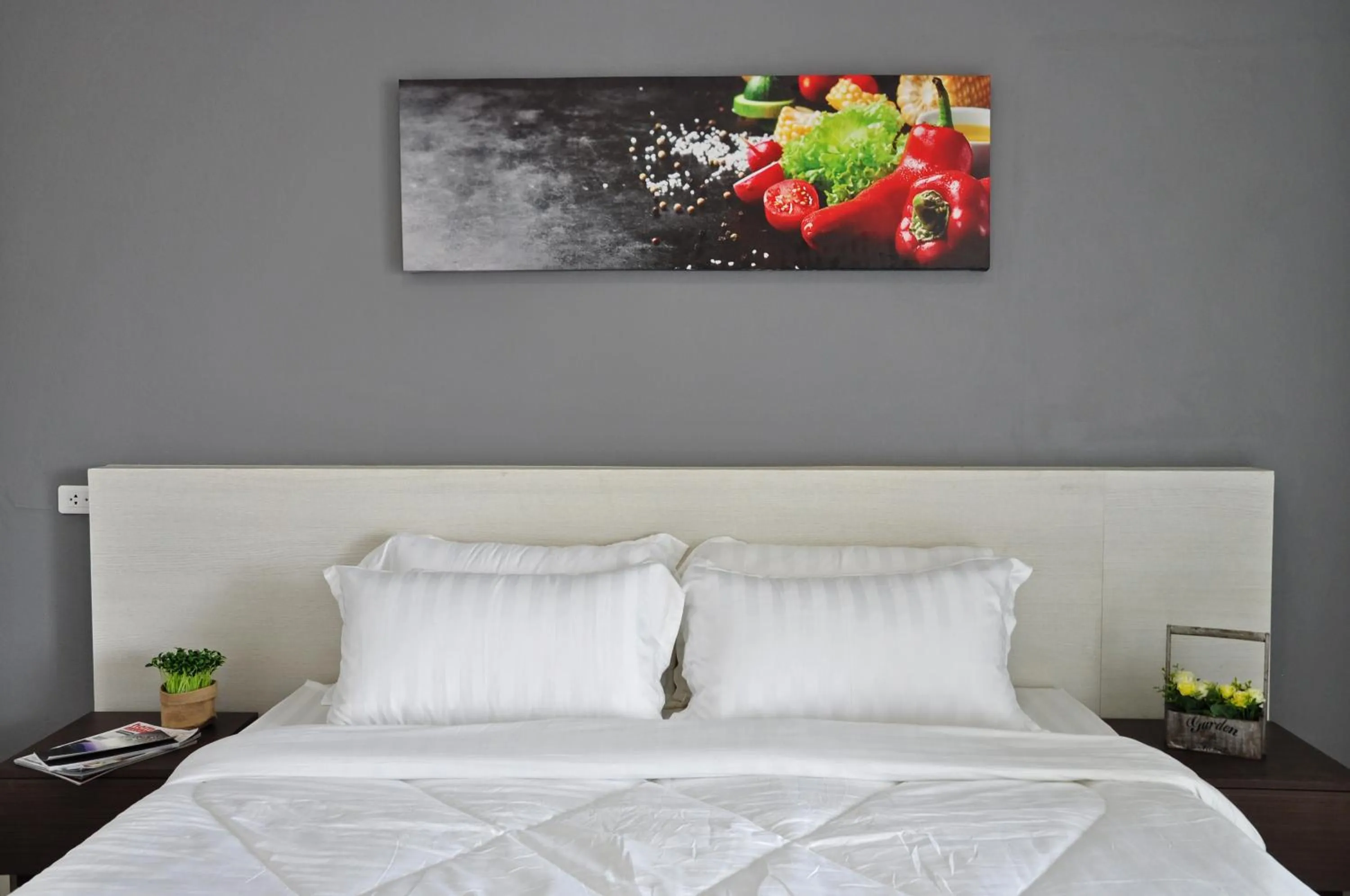 Bedroom, Bed in C Room "Chomchan" at Airport