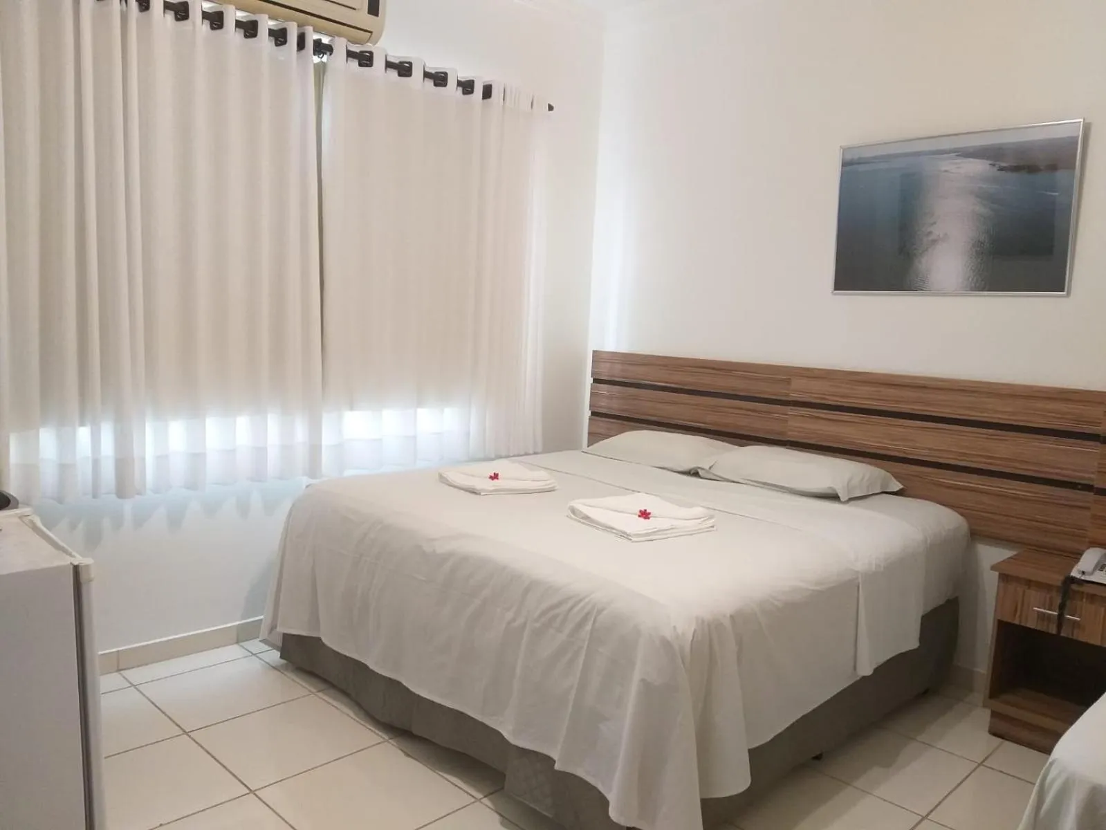 Bed in Hotel Estrela Mares