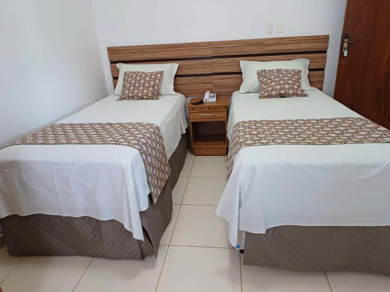 Bed in Hotel Estrela Mares