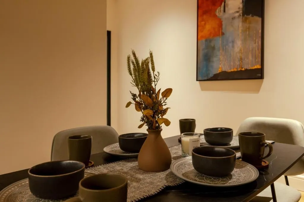 Dining area in Viola Gardens Residence Serviced apartments