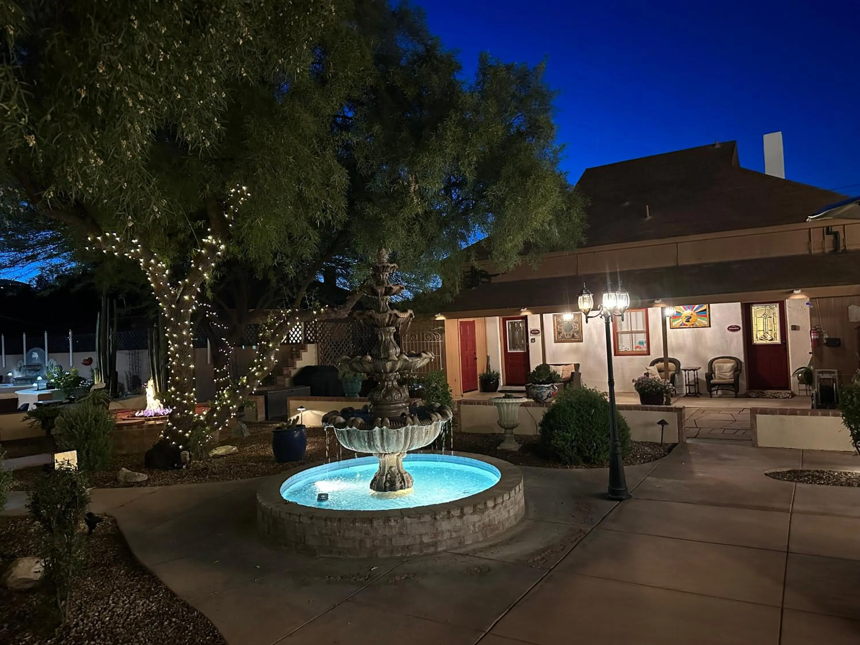 Garden view in El Amador Inn Downtown Tucson