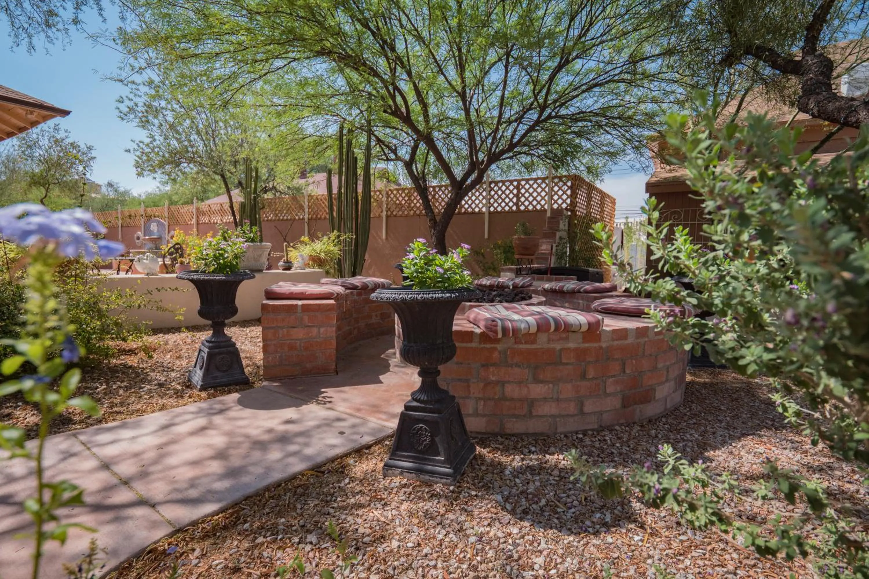 Patio in El Amador Inn Downtown Tucson