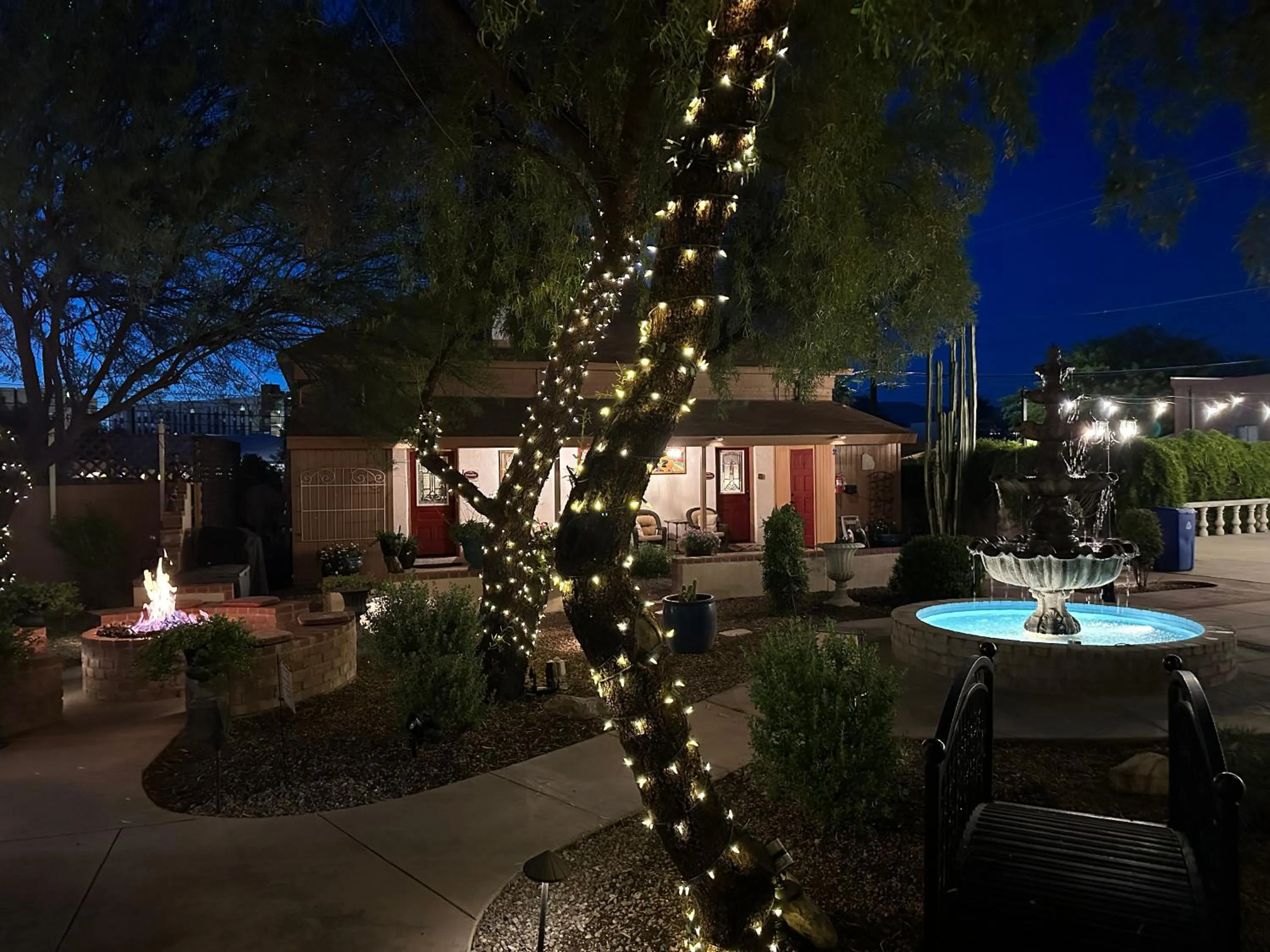 Garden view in El Amador Inn Downtown Tucson