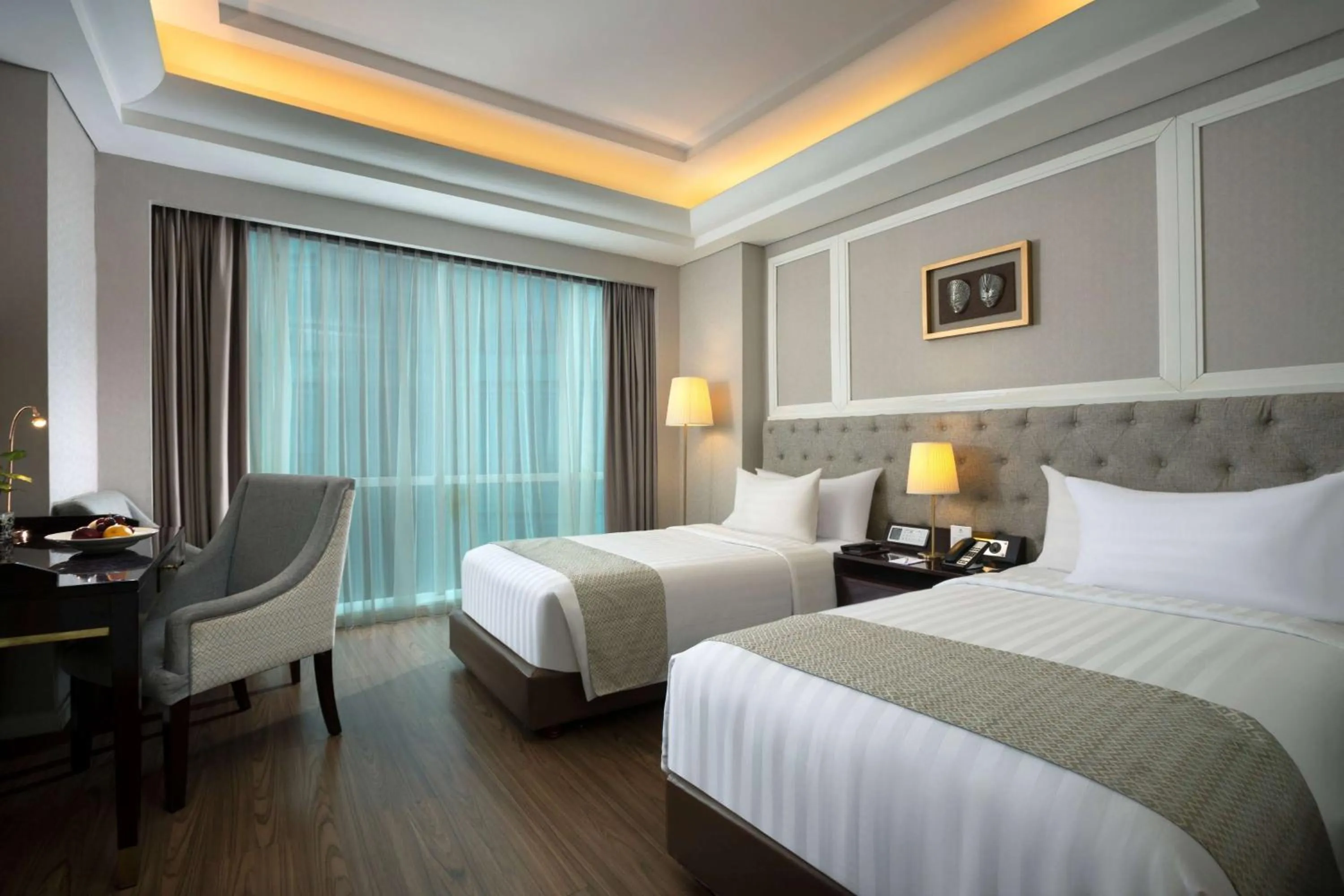 Photo of the whole room, Bed in Wyndham Panbil Batam
