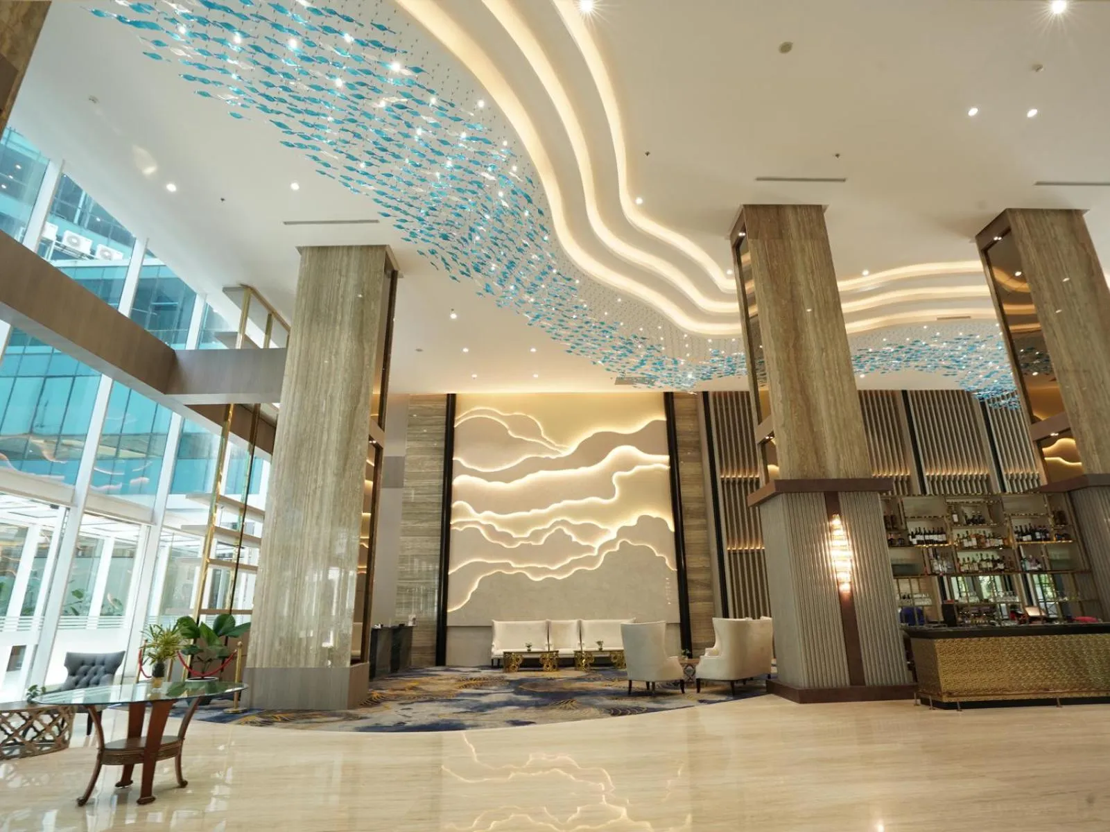 Lobby or reception in Wyndham Panbil Batam