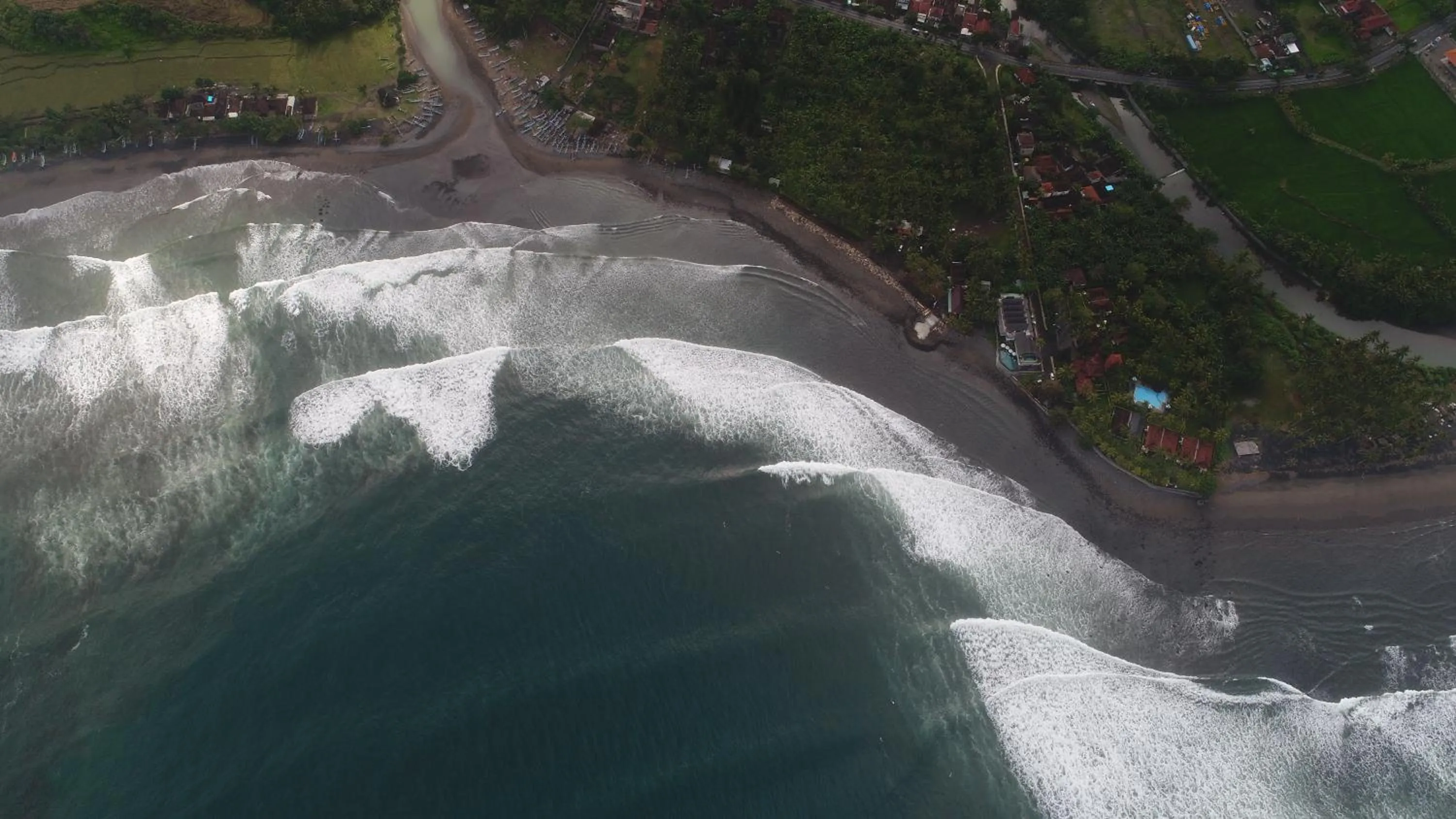 Beach in Medewi Secret SurfCamp