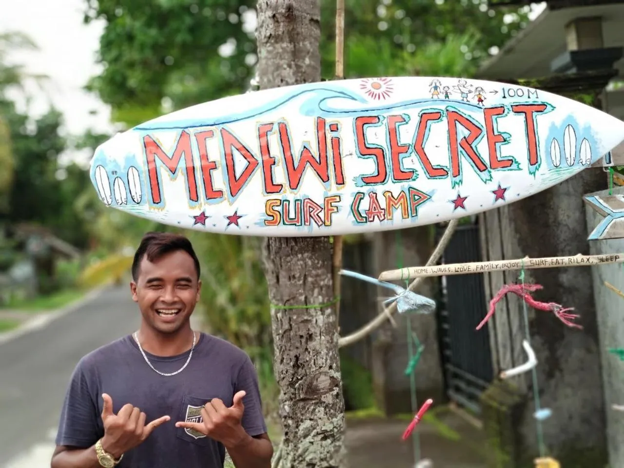 Property logo or sign in Medewi Secret SurfCamp