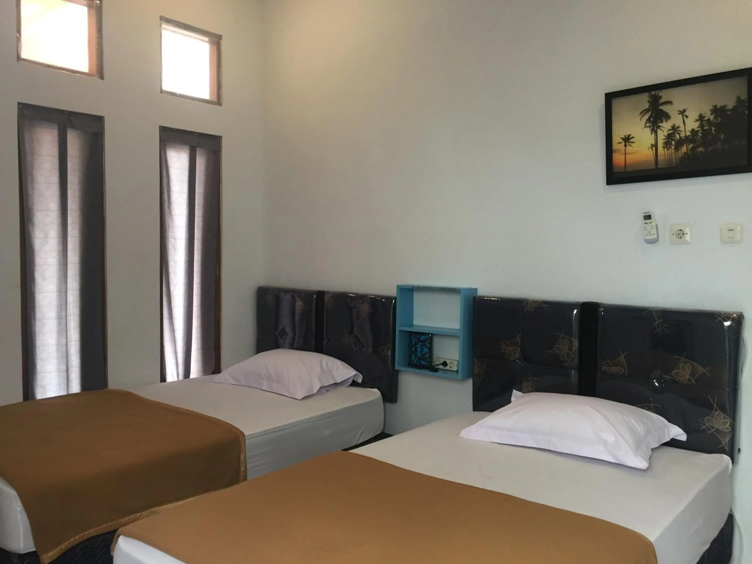 Bed in Medewi Secret SurfCamp