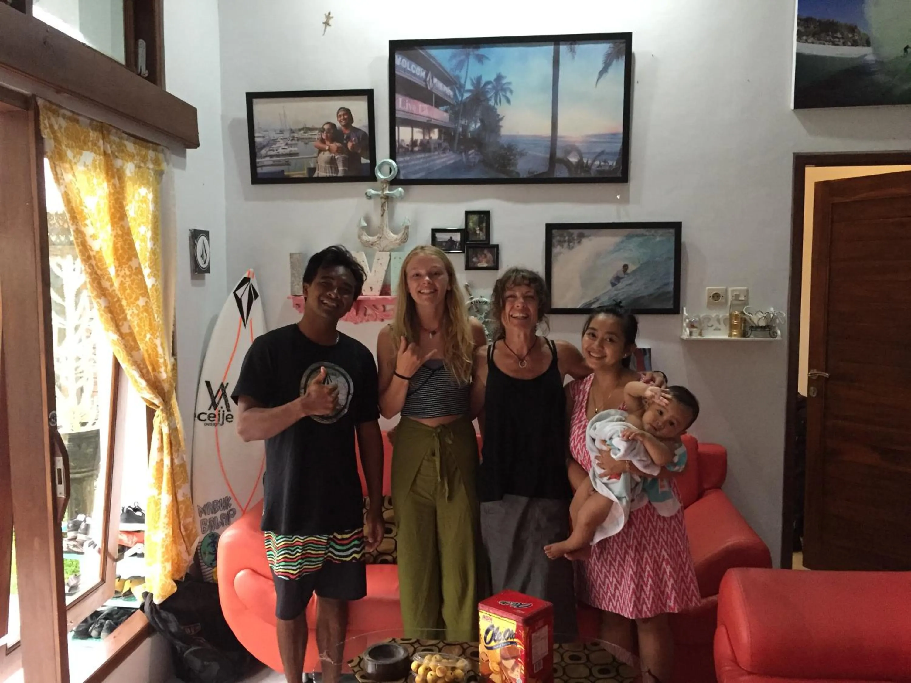 Family in Medewi Secret SurfCamp