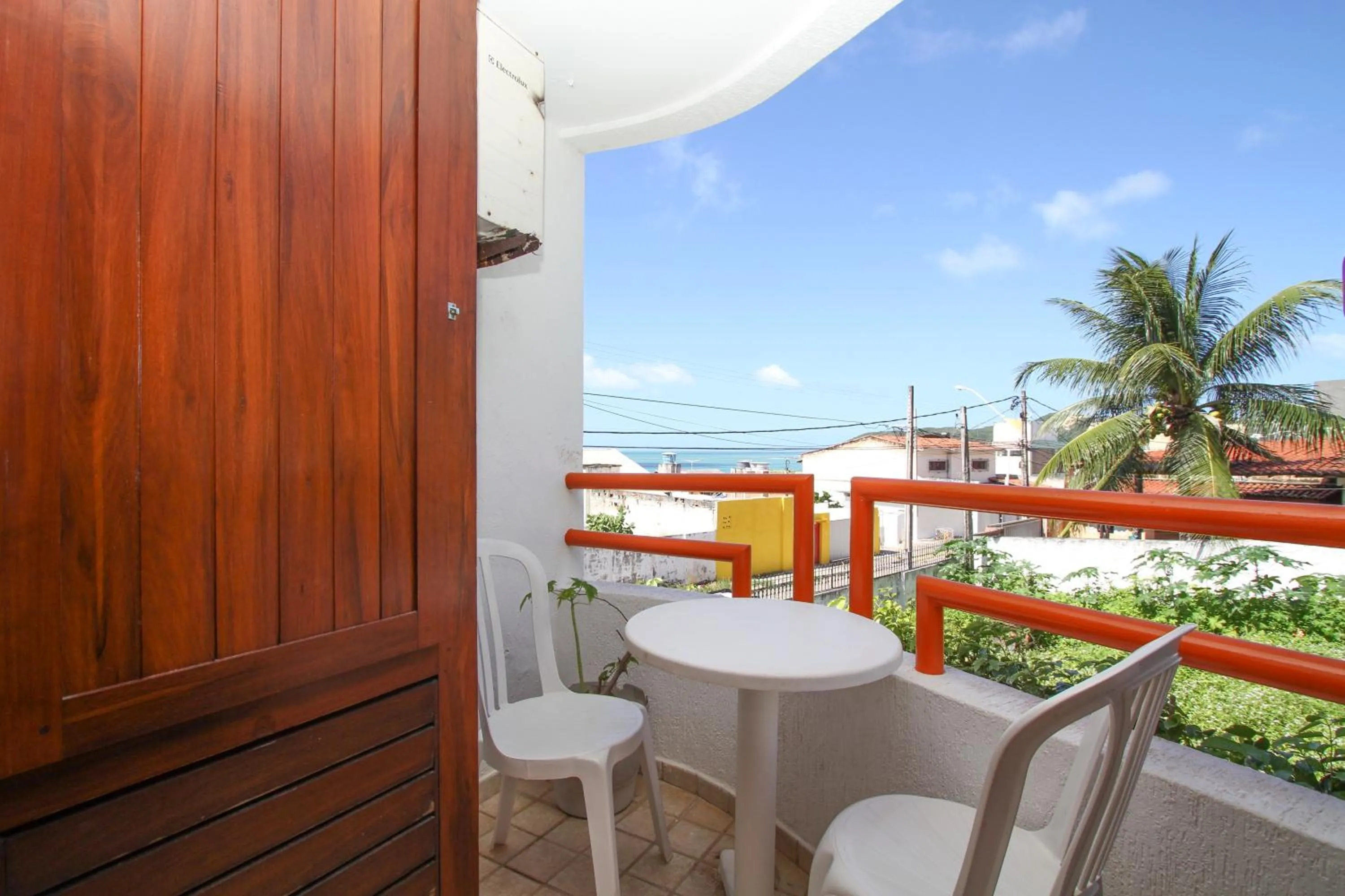 Balcony/Terrace in Marambaia Apart Hotel