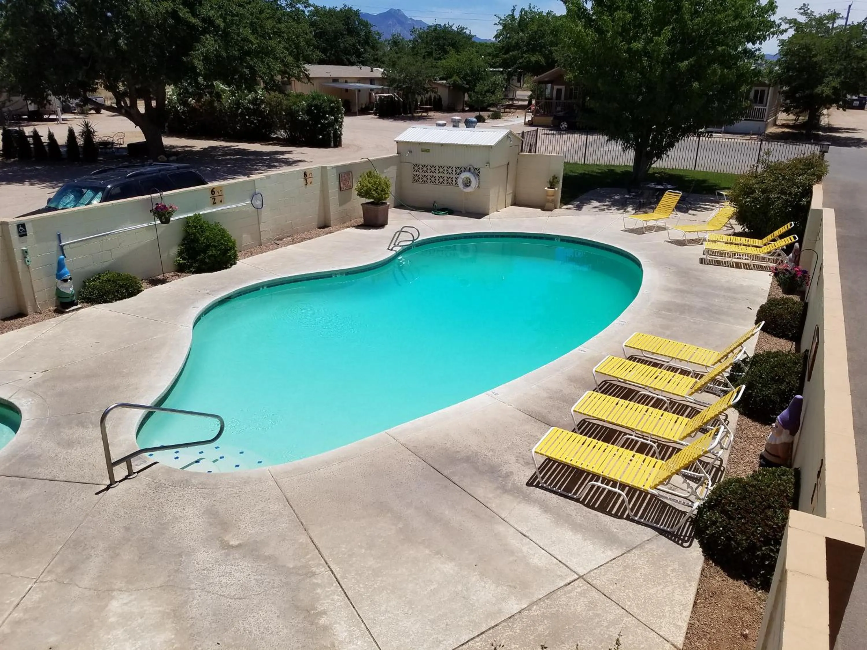 Pool view in Kingman KOA
