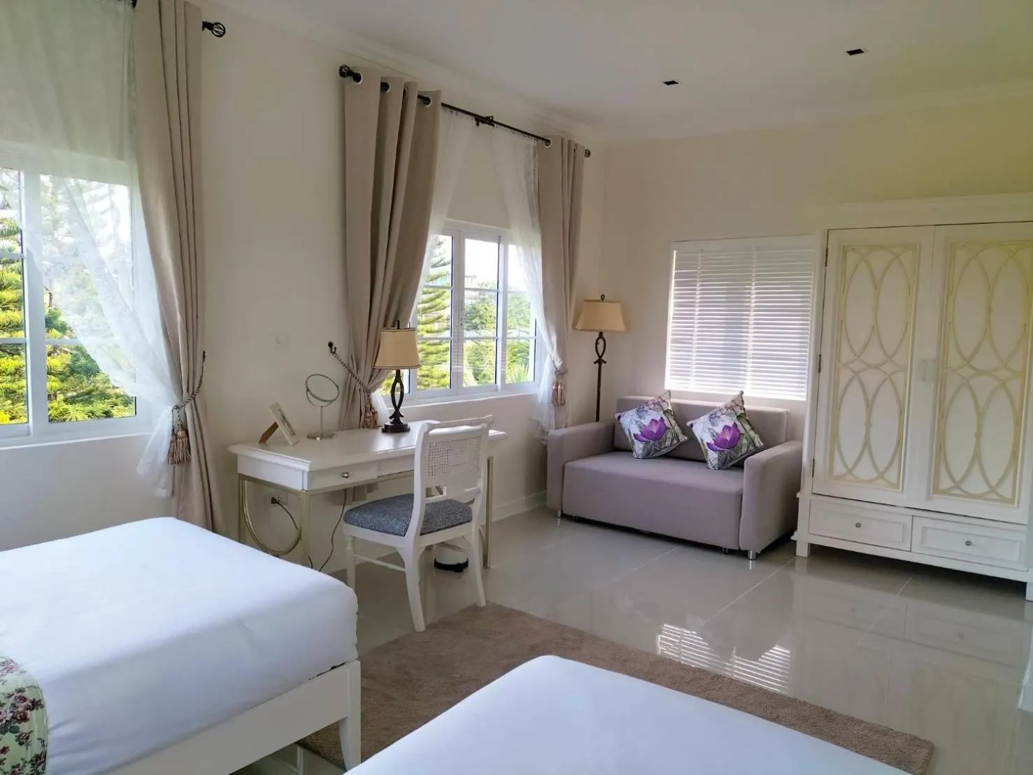Bedroom, Bed in Misty English Cottage